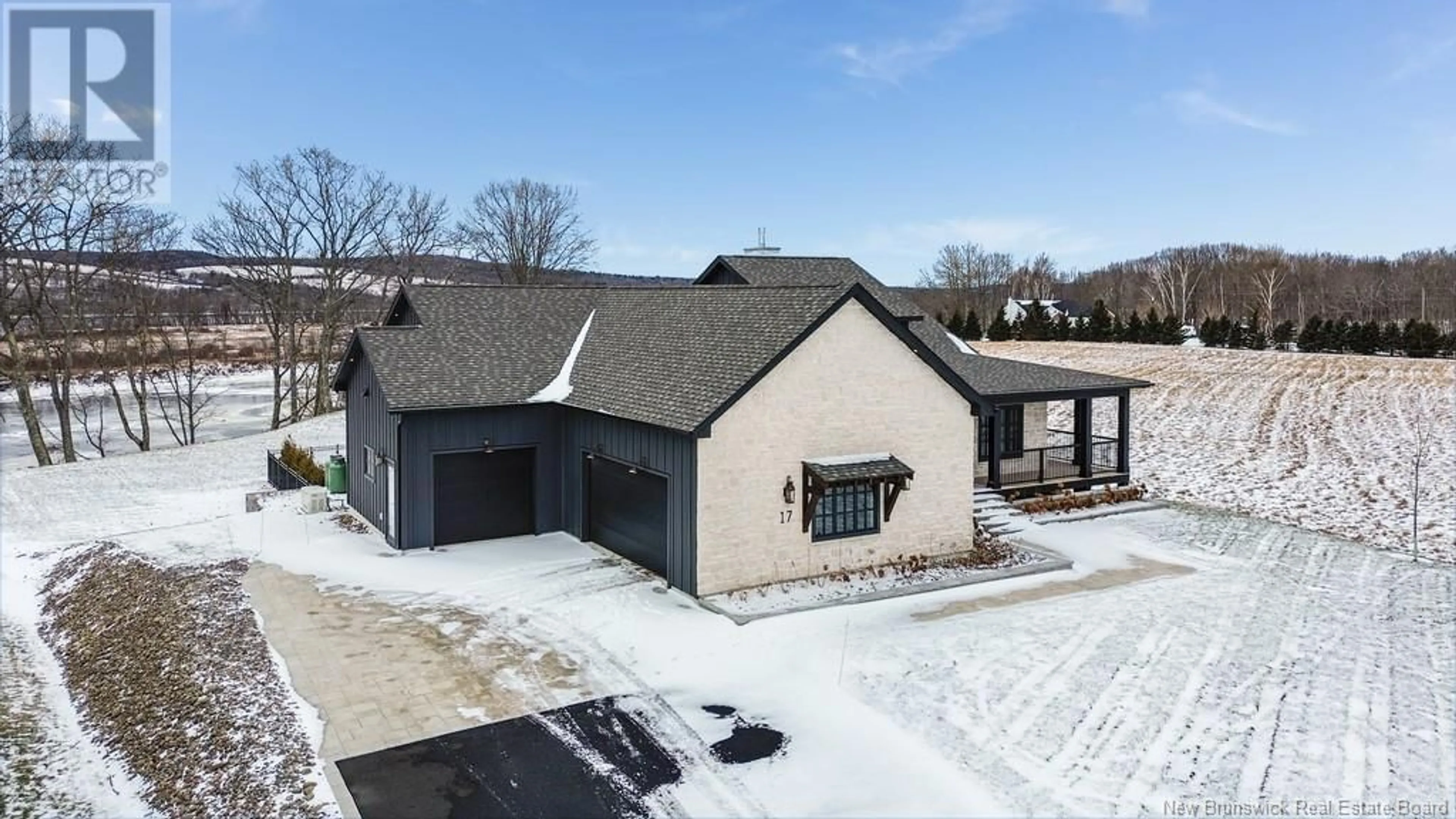 A pic from outside/outdoor area/front of a property/back of a property/a pic from drone, building for 17 Blake Court, Fredericton New Brunswick E3G7K9