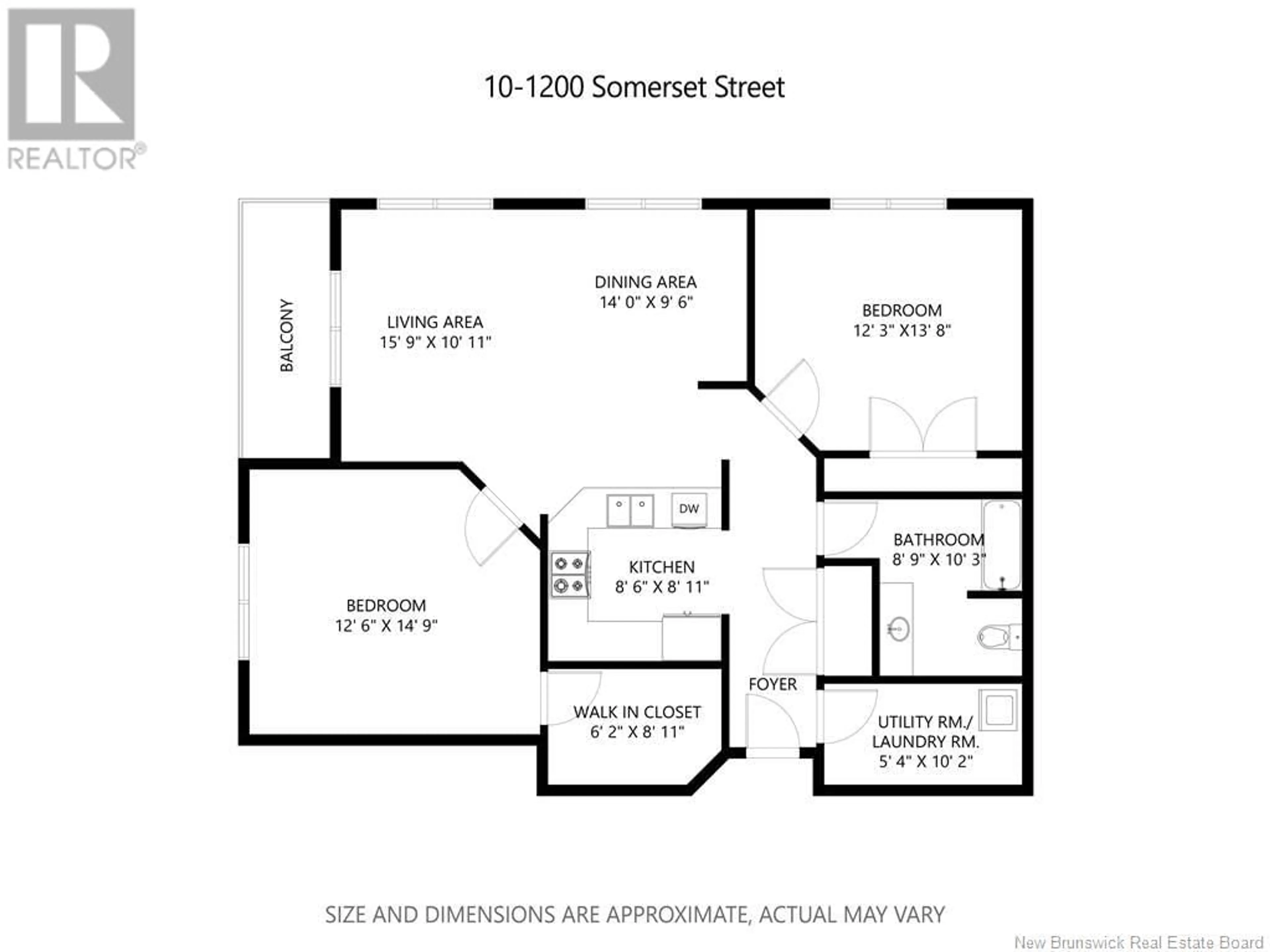 Floor plan for 1200 SOMERSET Street Unit# 10, Saint John New Brunswick E2K0E2