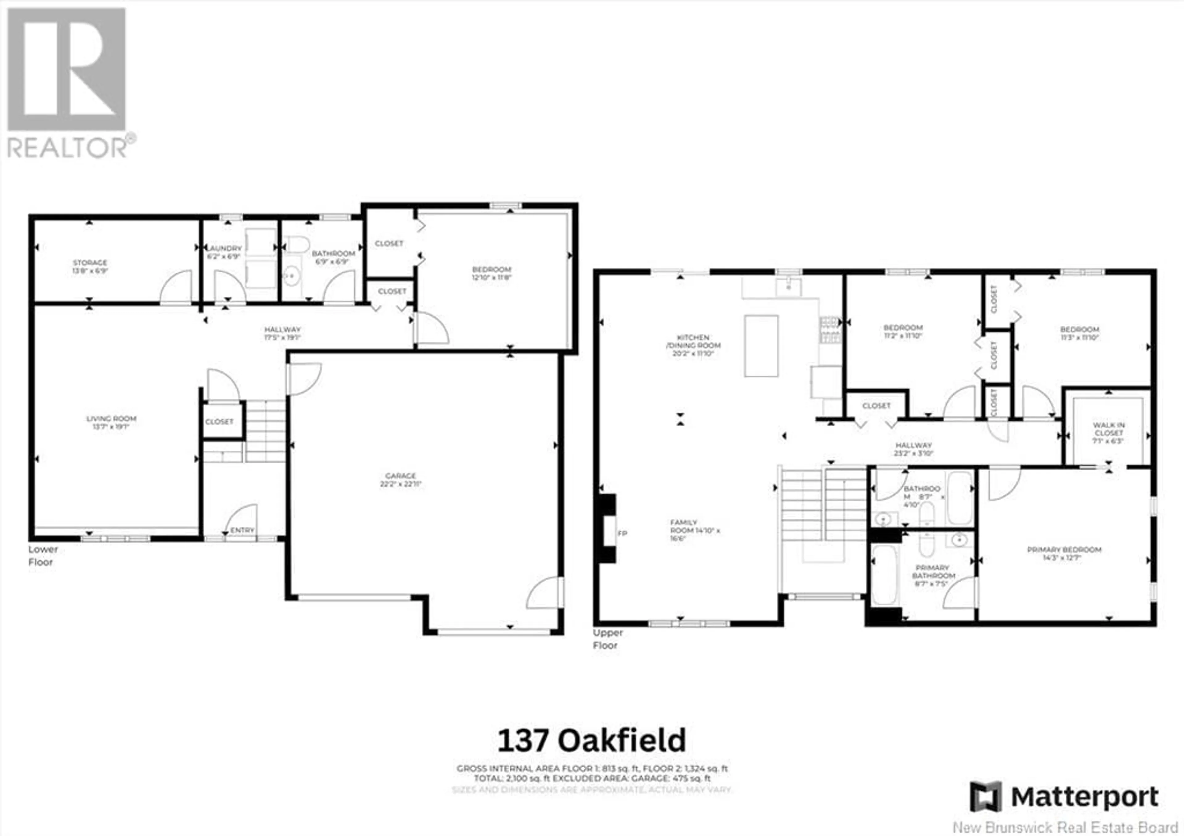 Floor plan for 137 Oakfield, Riverview New Brunswick E1B0S7