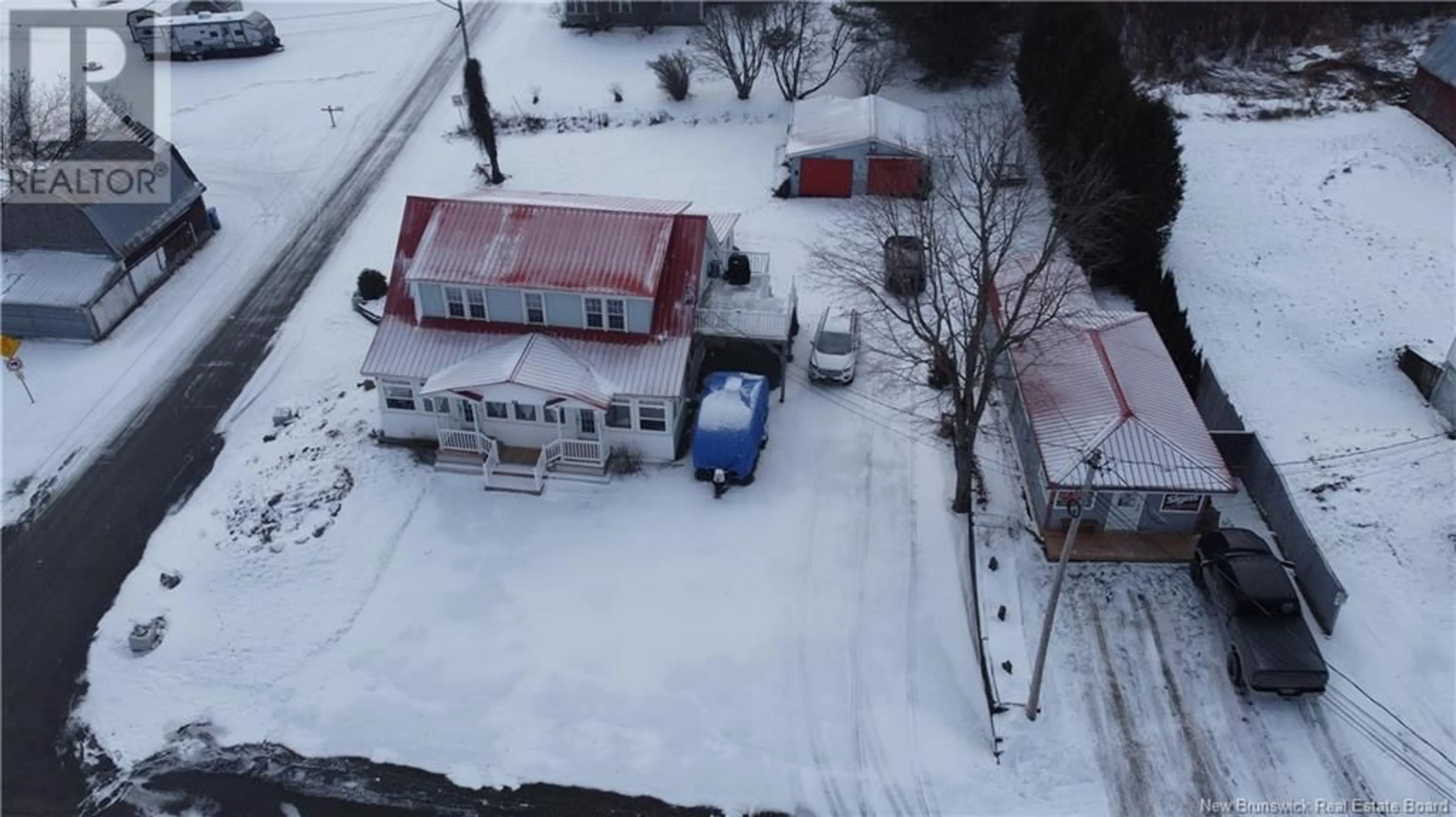 A pic from outside/outdoor area/front of a property/back of a property/a pic from drone, street for 10 Hartland Bridge Hill Road, Somerville New Brunswick E7P2S6