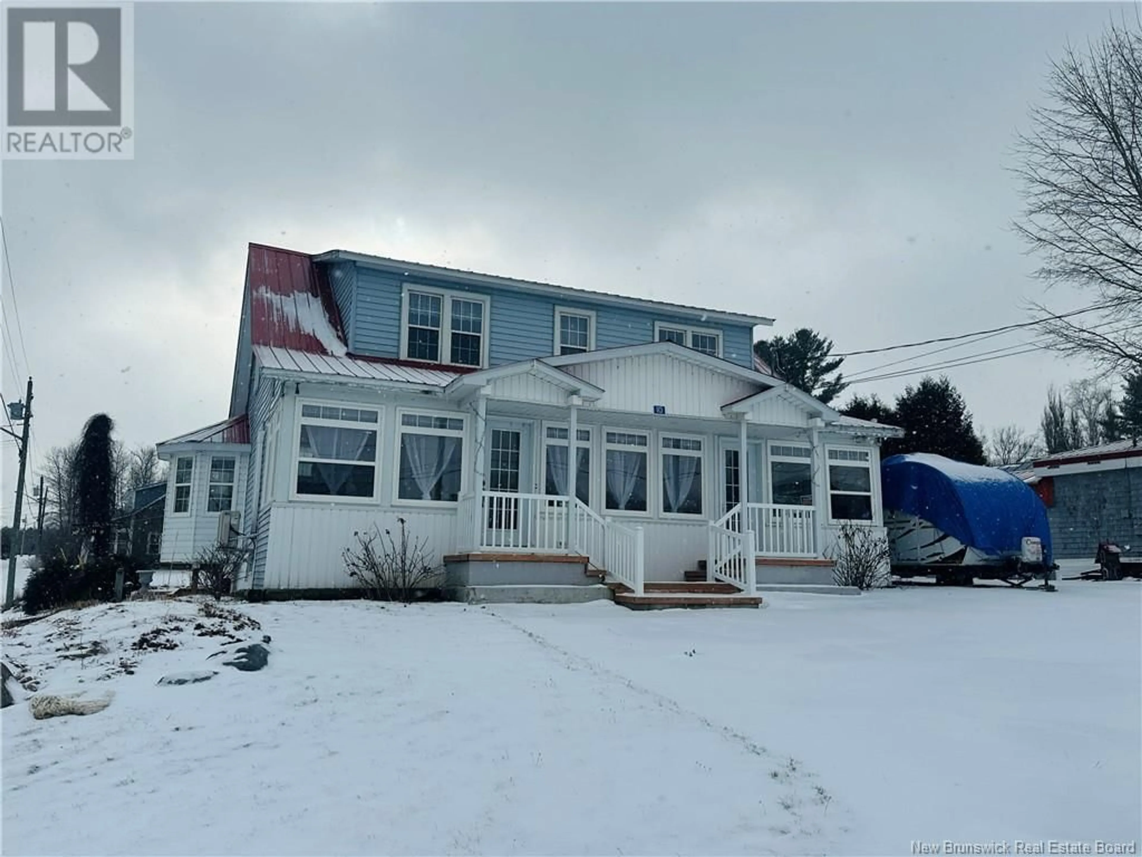 A pic from outside/outdoor area/front of a property/back of a property/a pic from drone, building for 10 Hartland Bridge Hill Road, Somerville New Brunswick E7P2S6