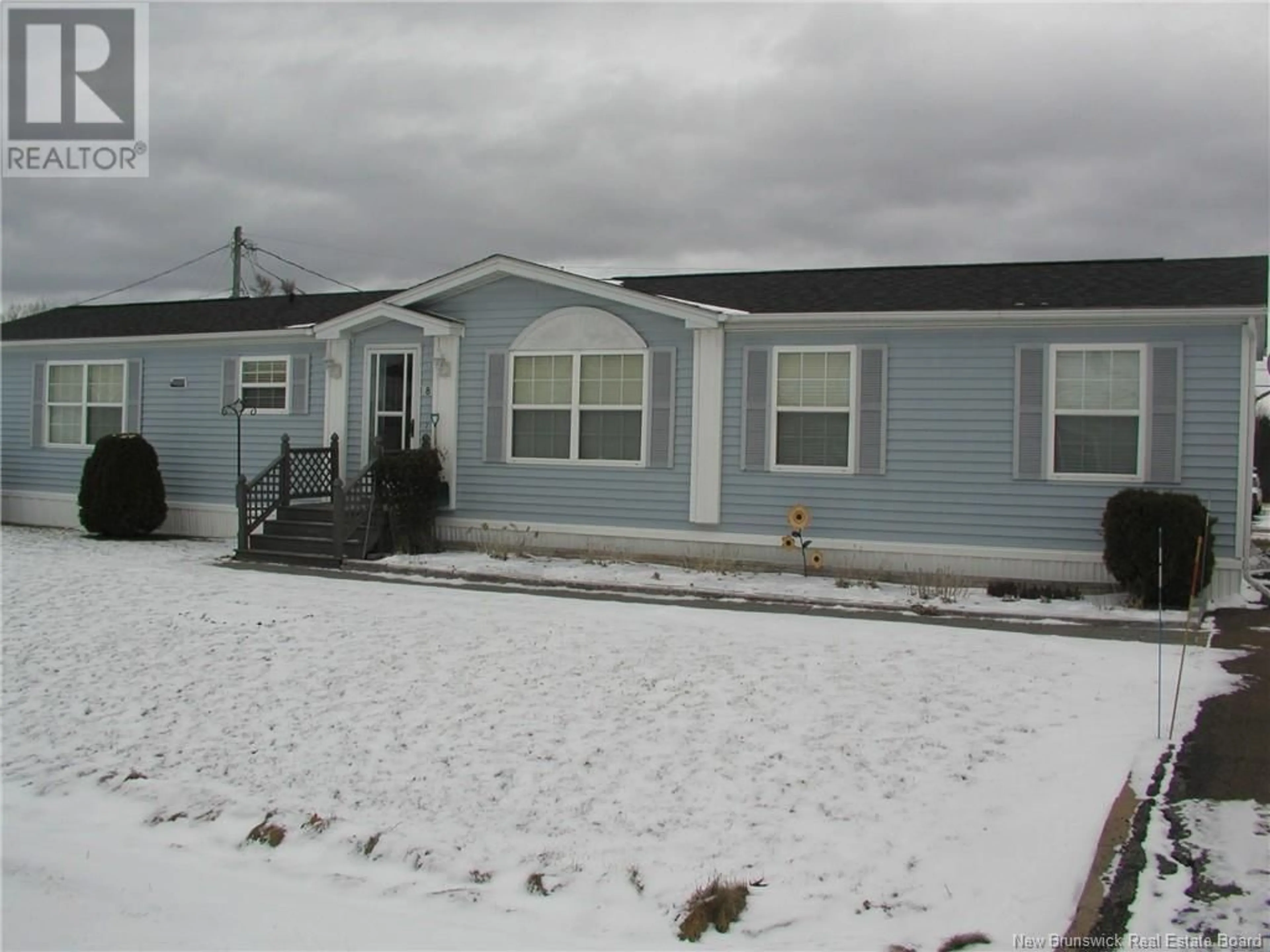 Home with vinyl exterior material, street for 8 SENTIER Street, Moncton New Brunswick E1H3J7