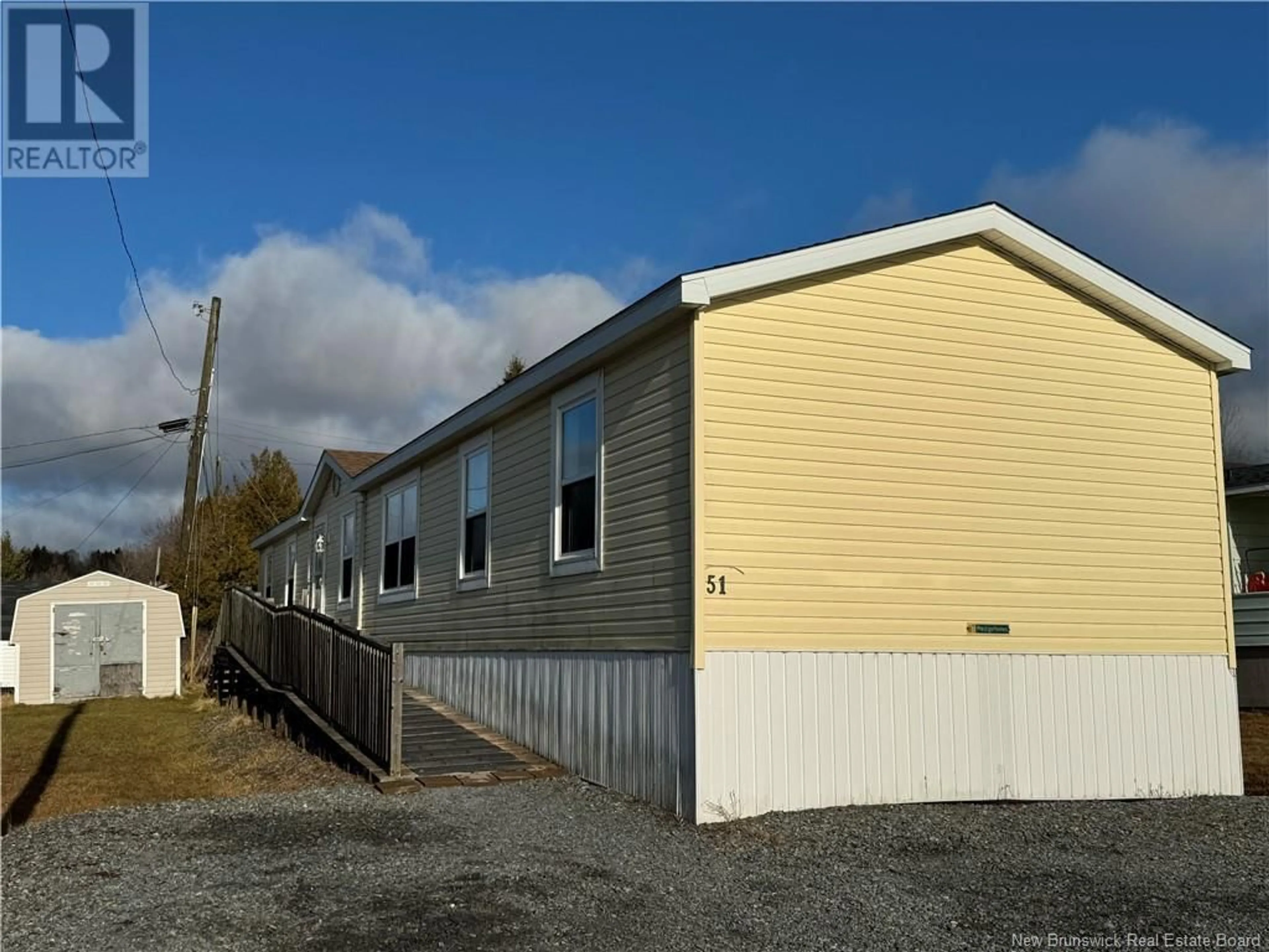 Home with vinyl exterior material, building for 51 Violet Street, Saint John New Brunswick E2M5M4