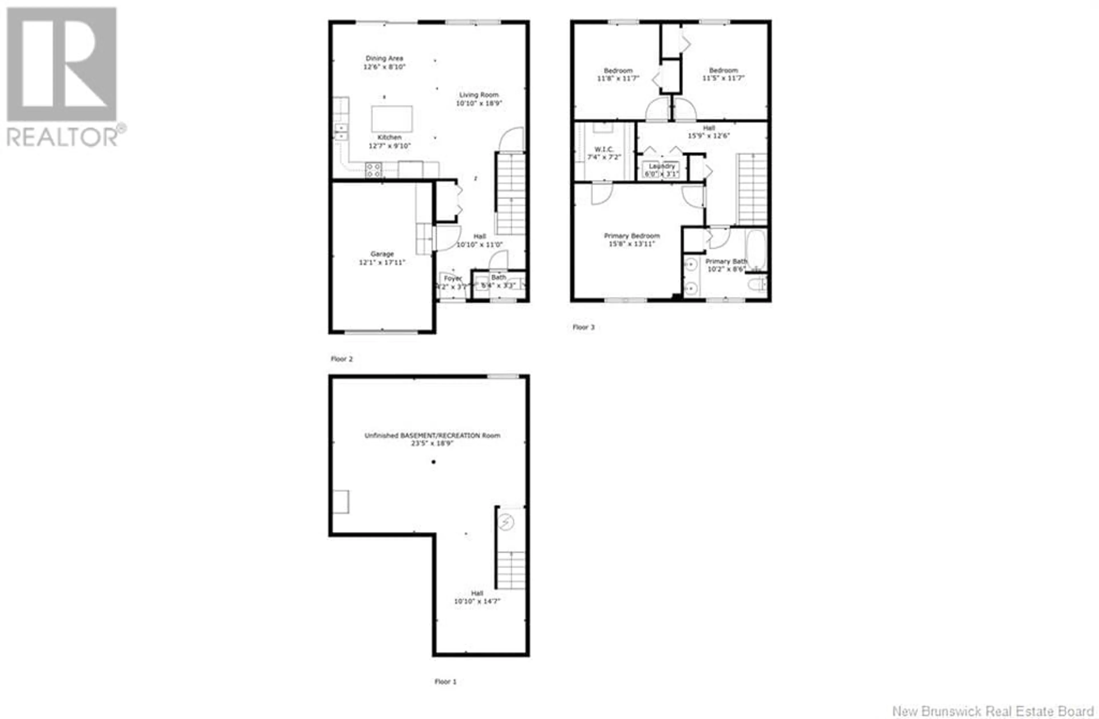 Floor plan for 336 Dolbeau Street, Dieppe New Brunswick E1A9R1