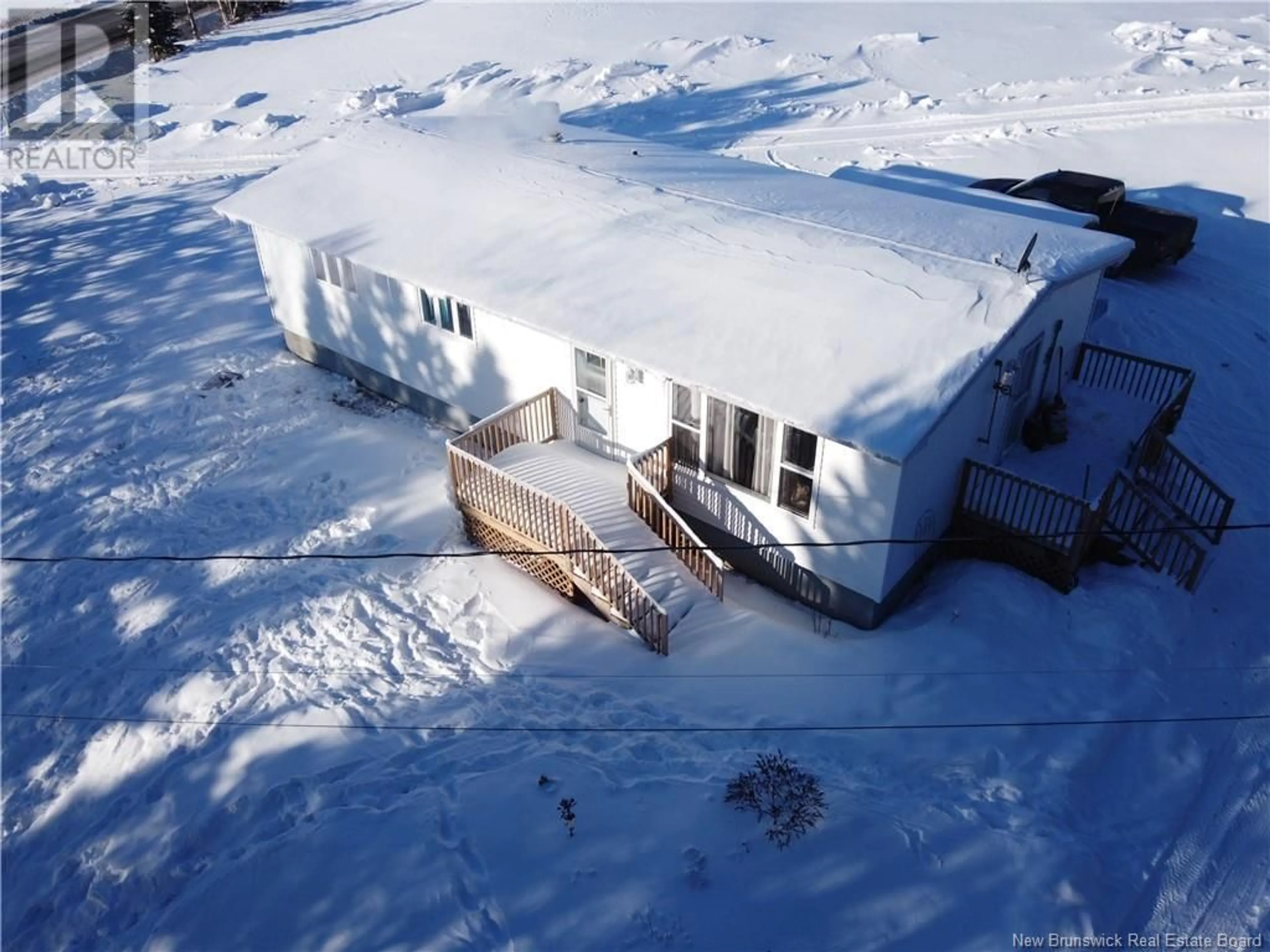 A pic from outside/outdoor area/front of a property/back of a property/a pic from drone, building for 6880 Route 107, Juniper New Brunswick E7L1E4