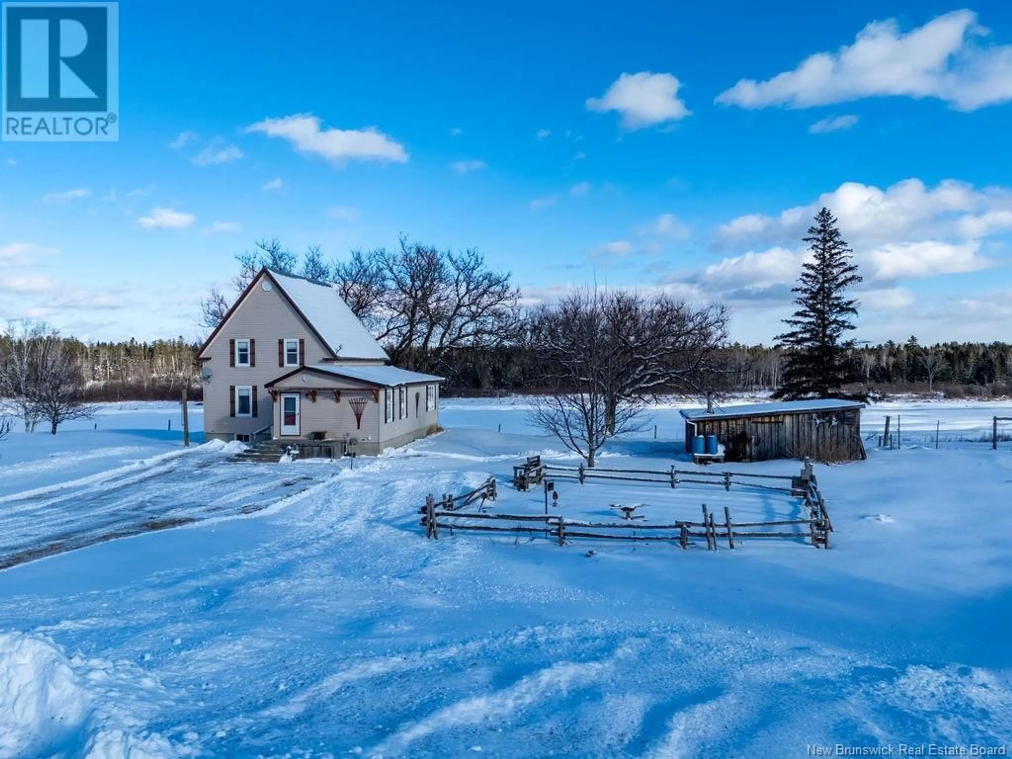 A pic from outside/outdoor area/front of a property/back of a property/a pic from drone, unknown for 70 #2 Hare Road, Lyttleton New Brunswick E9E1S8