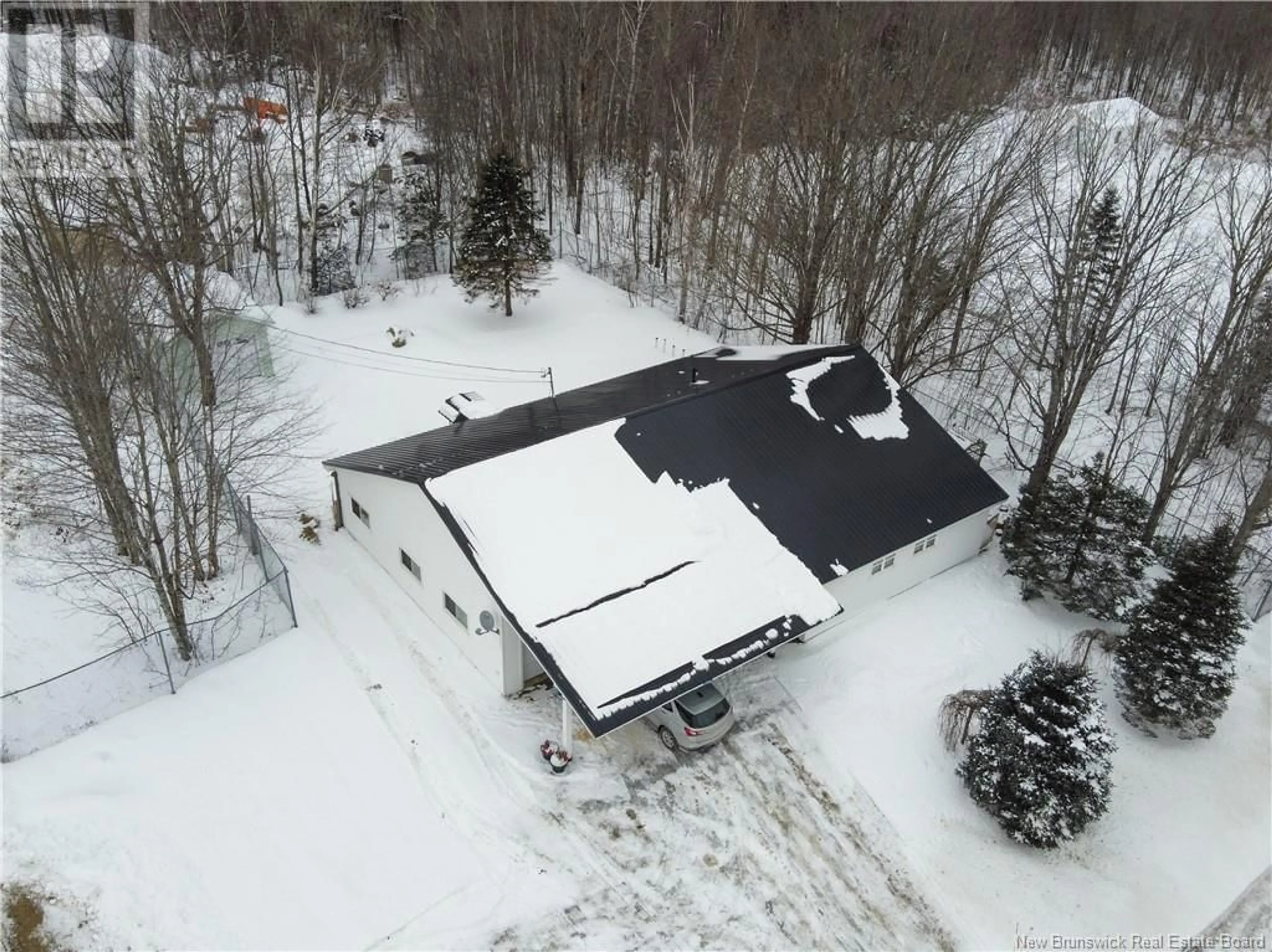 A pic from outside/outdoor area/front of a property/back of a property/a pic from drone, street for 196 Main Street, Canterbury New Brunswick E6H1M5