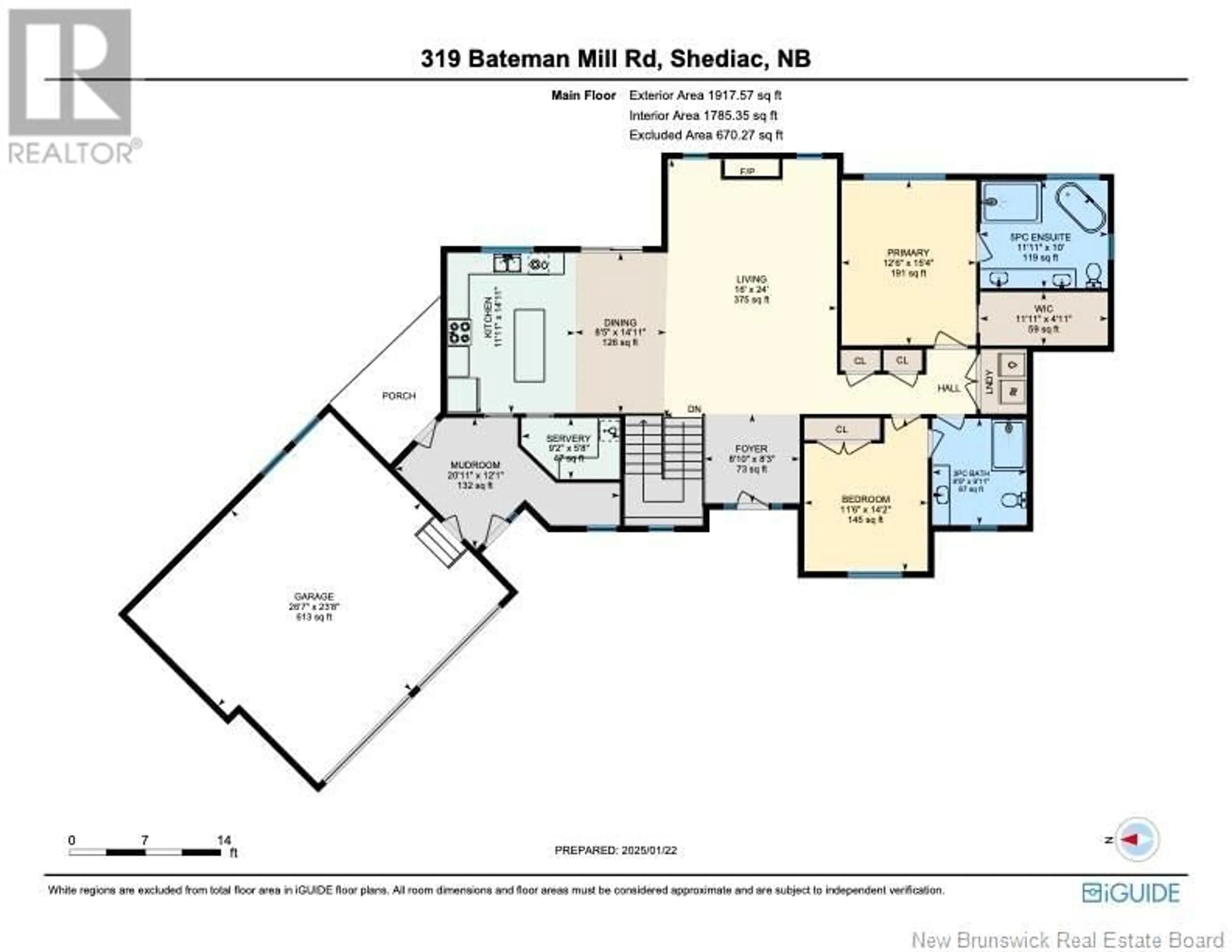 Floor plan for 319 BATEMAN MILL ROAD, Shediac Cape New Brunswick E4P2Z1