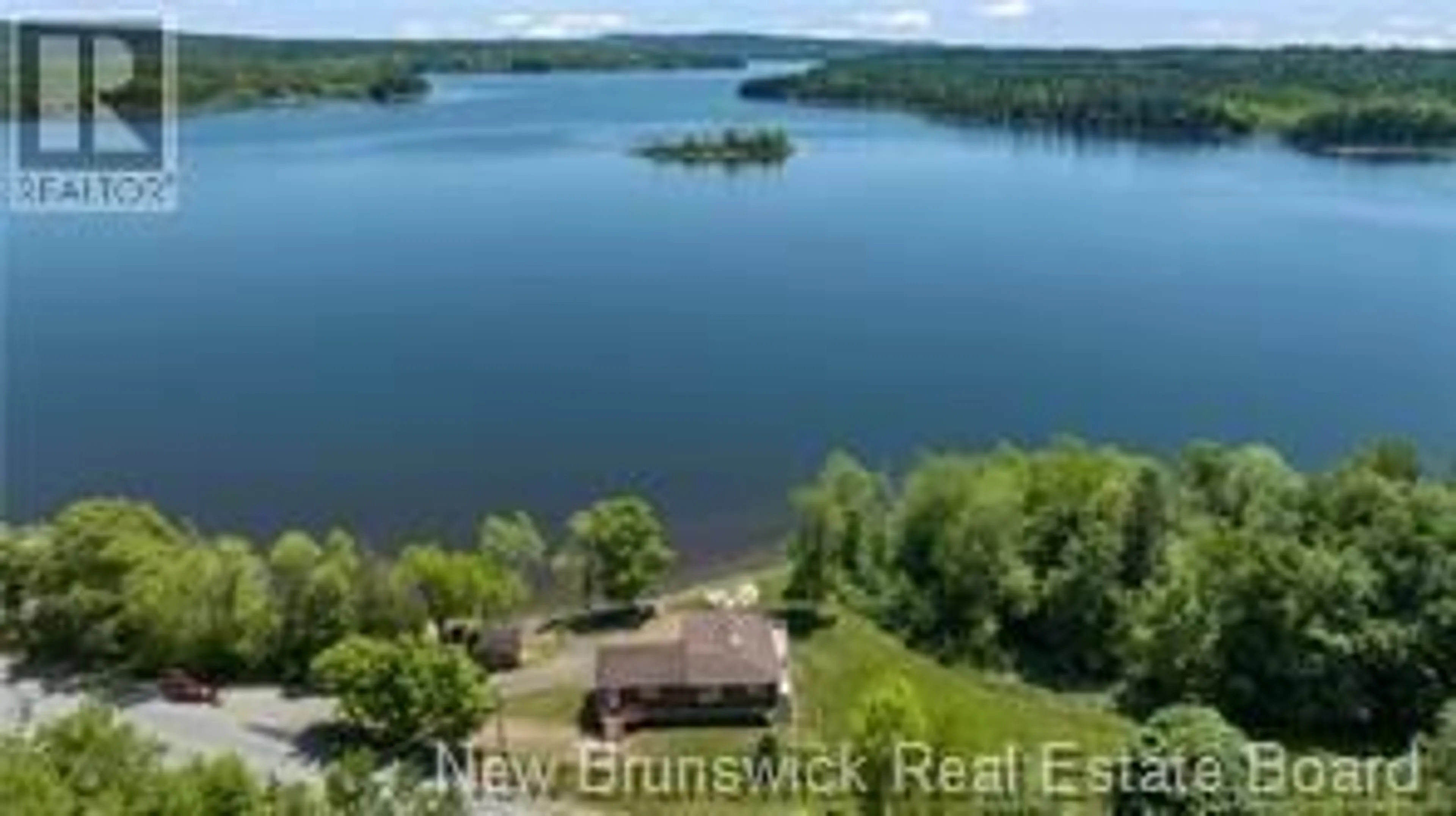 A pic from outside/outdoor area/front of a property/back of a property/a pic from drone, water/lake/river/ocean view for 2117 Route 845, Bayswater New Brunswick E5S1J7