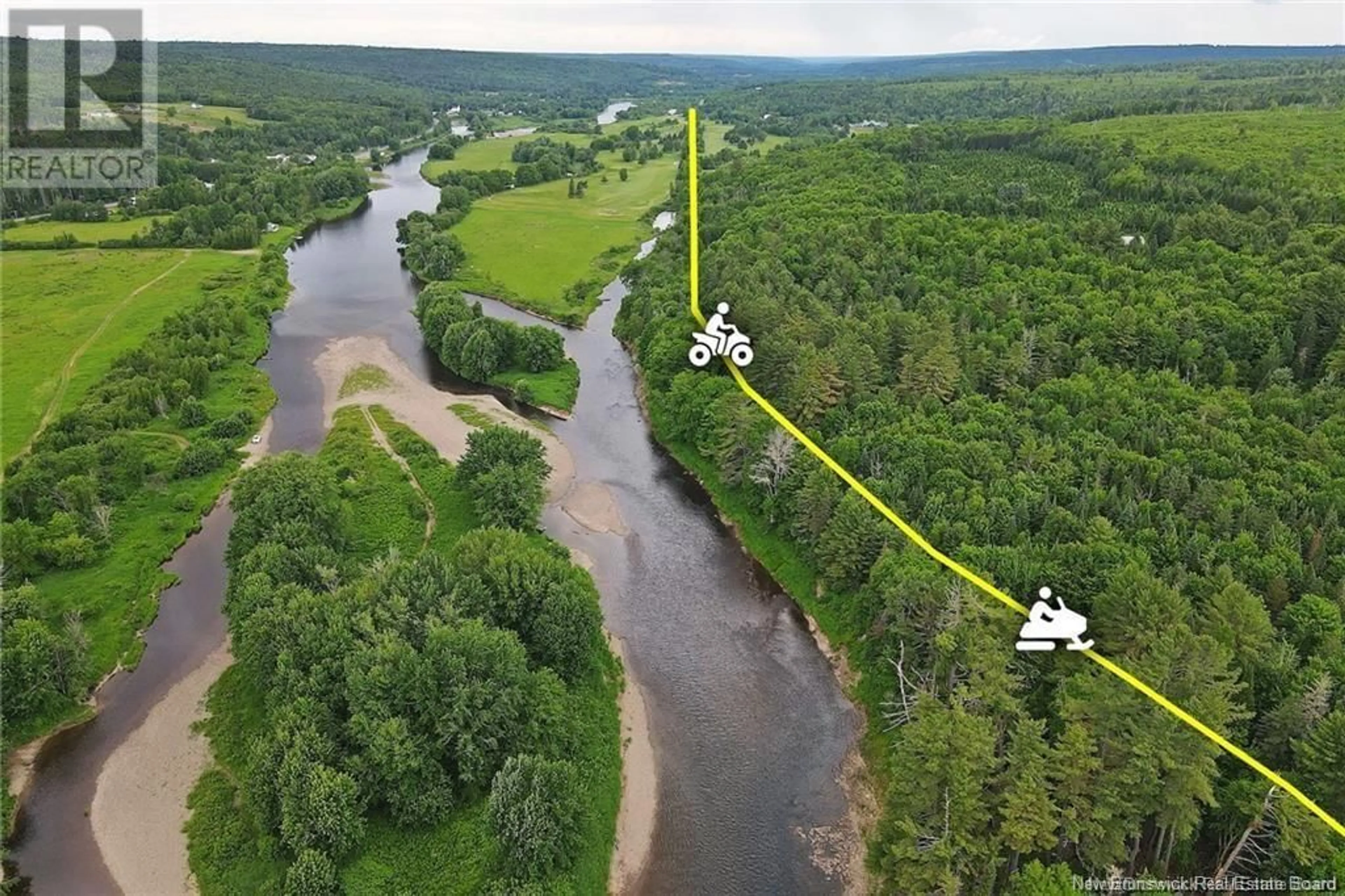 A pic from outside/outdoor area/front of a property/back of a property/a pic from drone, water/lake/river/ocean view for 497 Route 628, Penniac New Brunswick E3A8X8