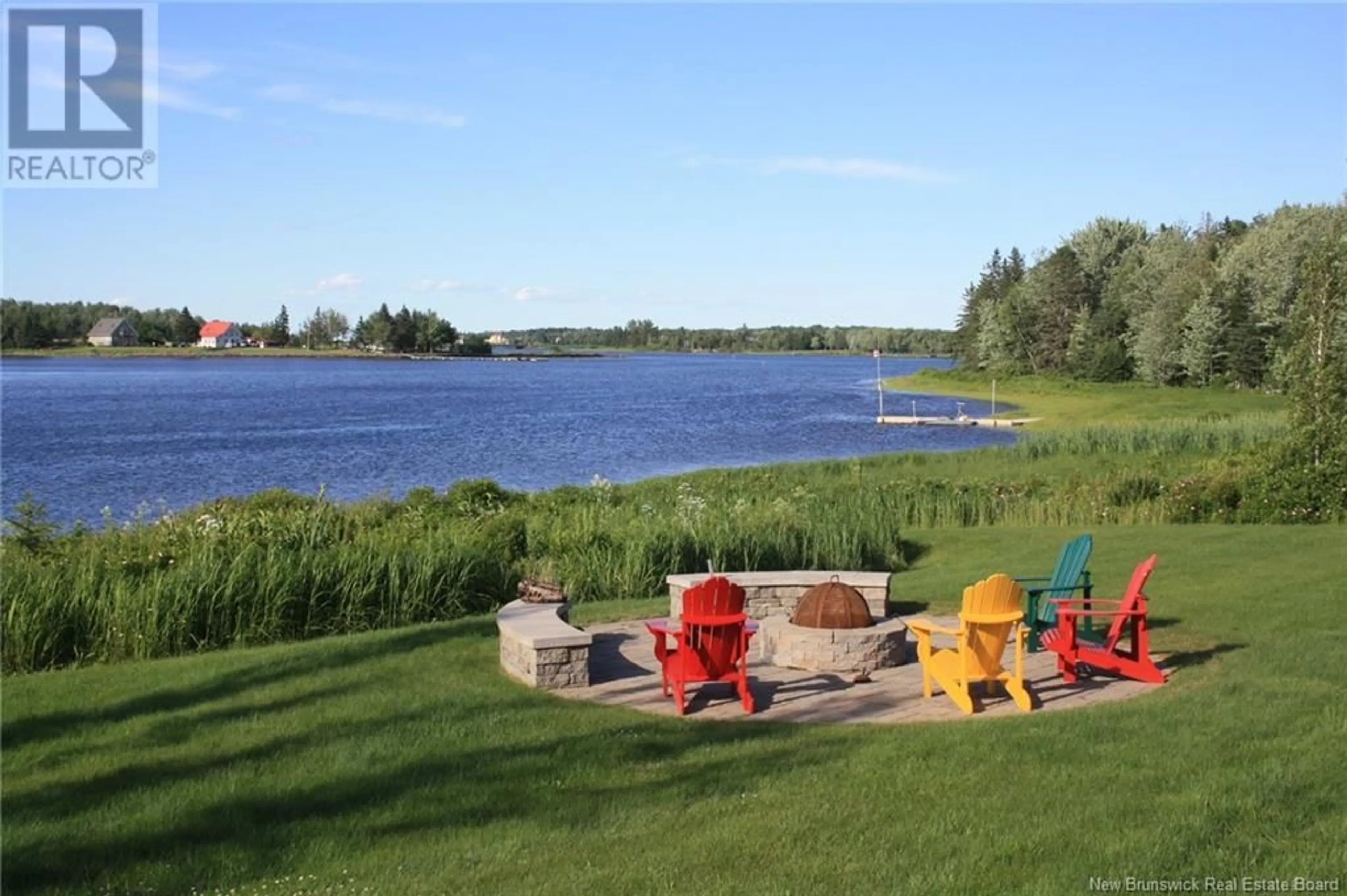 Patio, water/lake/river/ocean view for 46 Leonce Street, Haute-Aboujagane New Brunswick E4P9C7