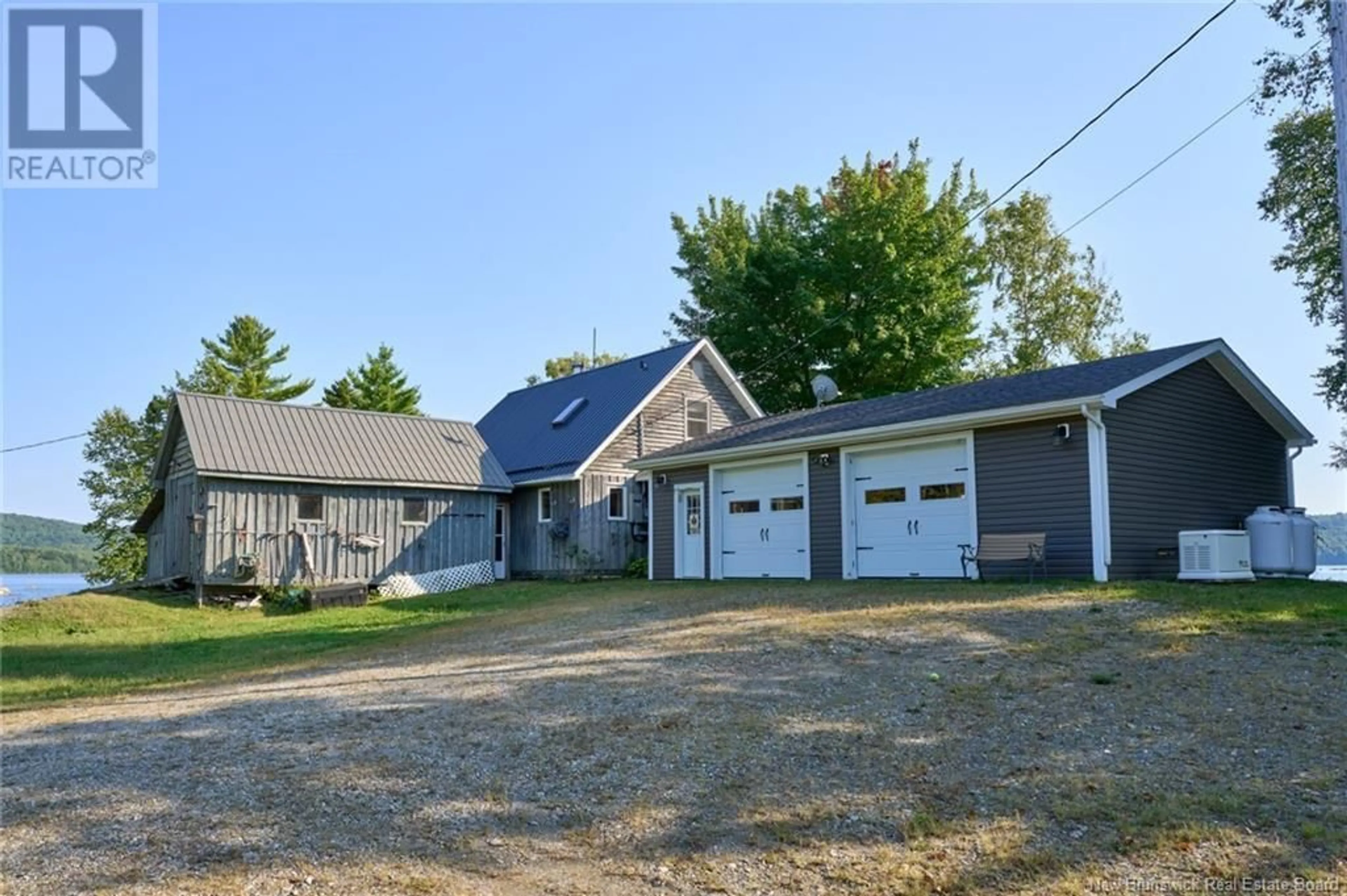 A pic from outside/outdoor area/front of a property/back of a property/a pic from drone, unknown for 11 DELONG LANE, Second Eel Lake New Brunswick E6H0B5