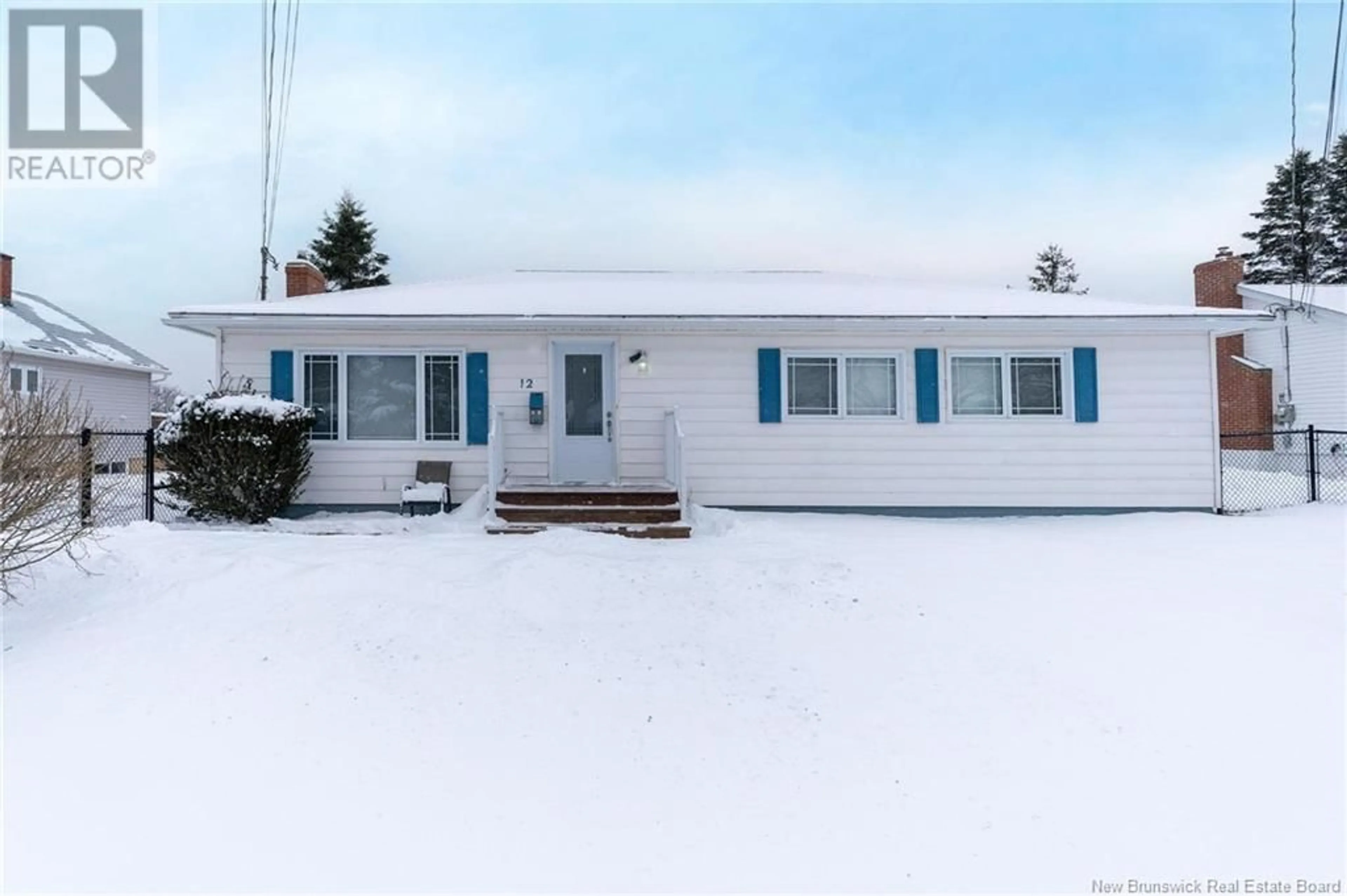 Home with vinyl exterior material, street for 12 Sherwood Drive, Saint John New Brunswick E2J3H6