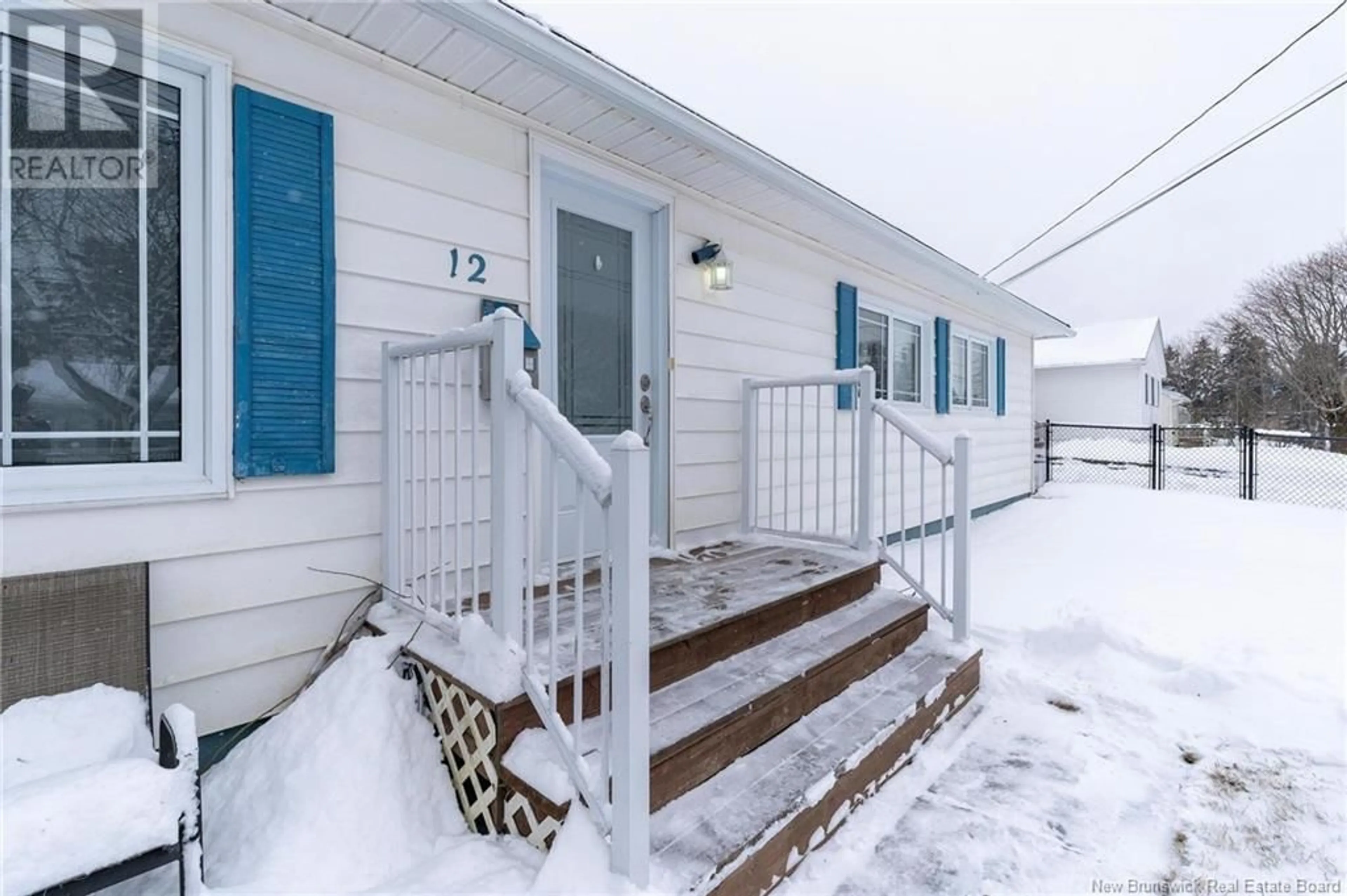 Patio, street for 12 Sherwood Drive, Saint John New Brunswick E2J3H6