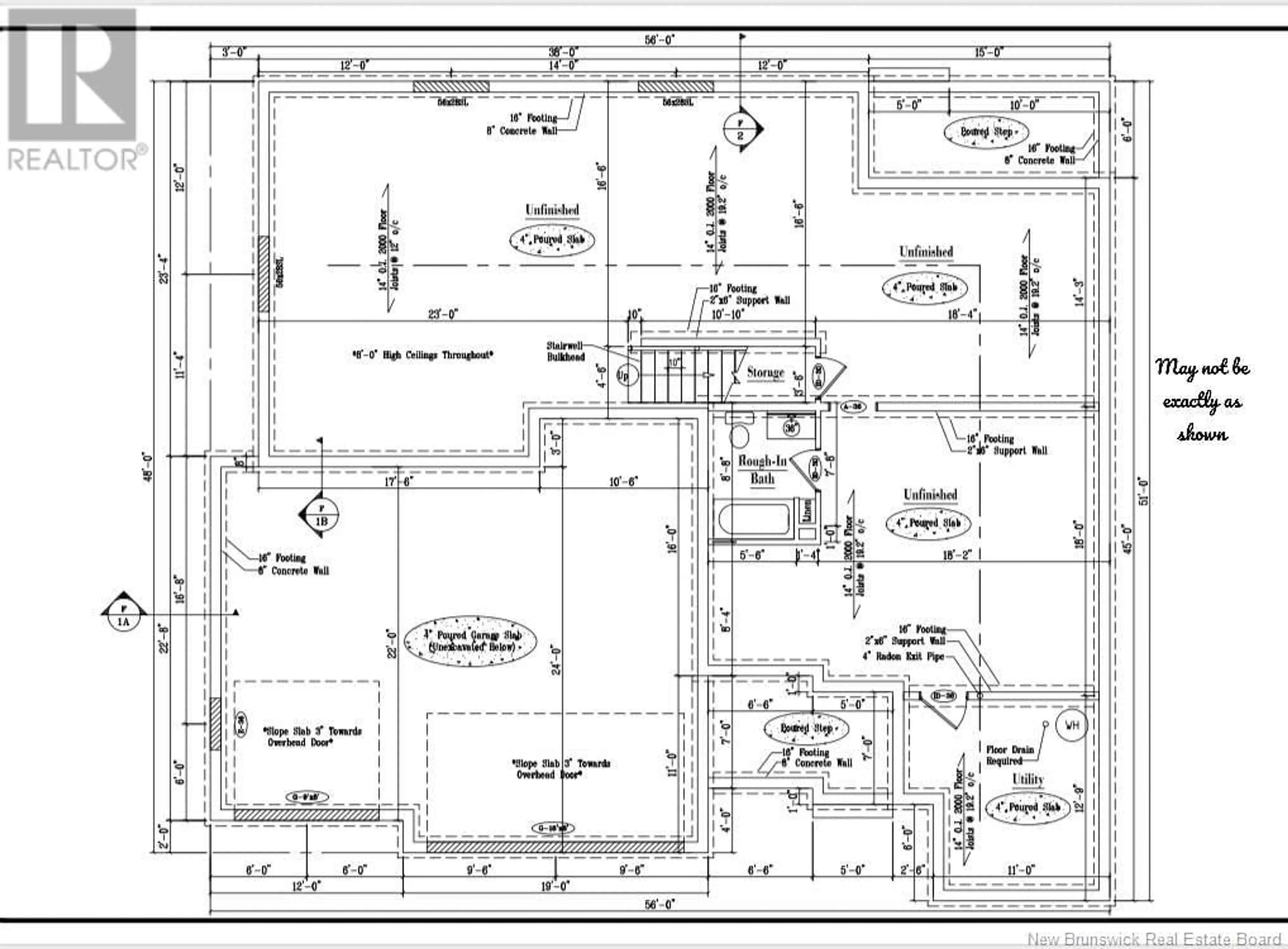 Floor plan for House and Lot 2017-18 A&J Crescent, Killarney Road New Brunswick E3G9E2