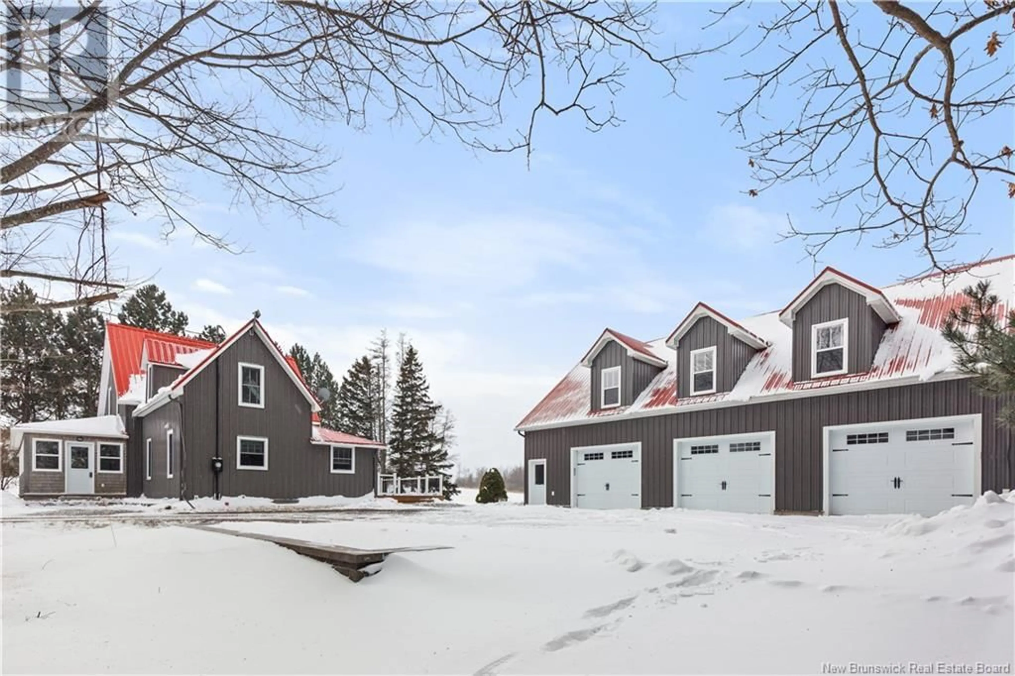 A pic from outside/outdoor area/front of a property/back of a property/a pic from drone, water/lake/river/ocean view for 2069 ROUTE 955, Little Shemogue New Brunswick E4M3K2