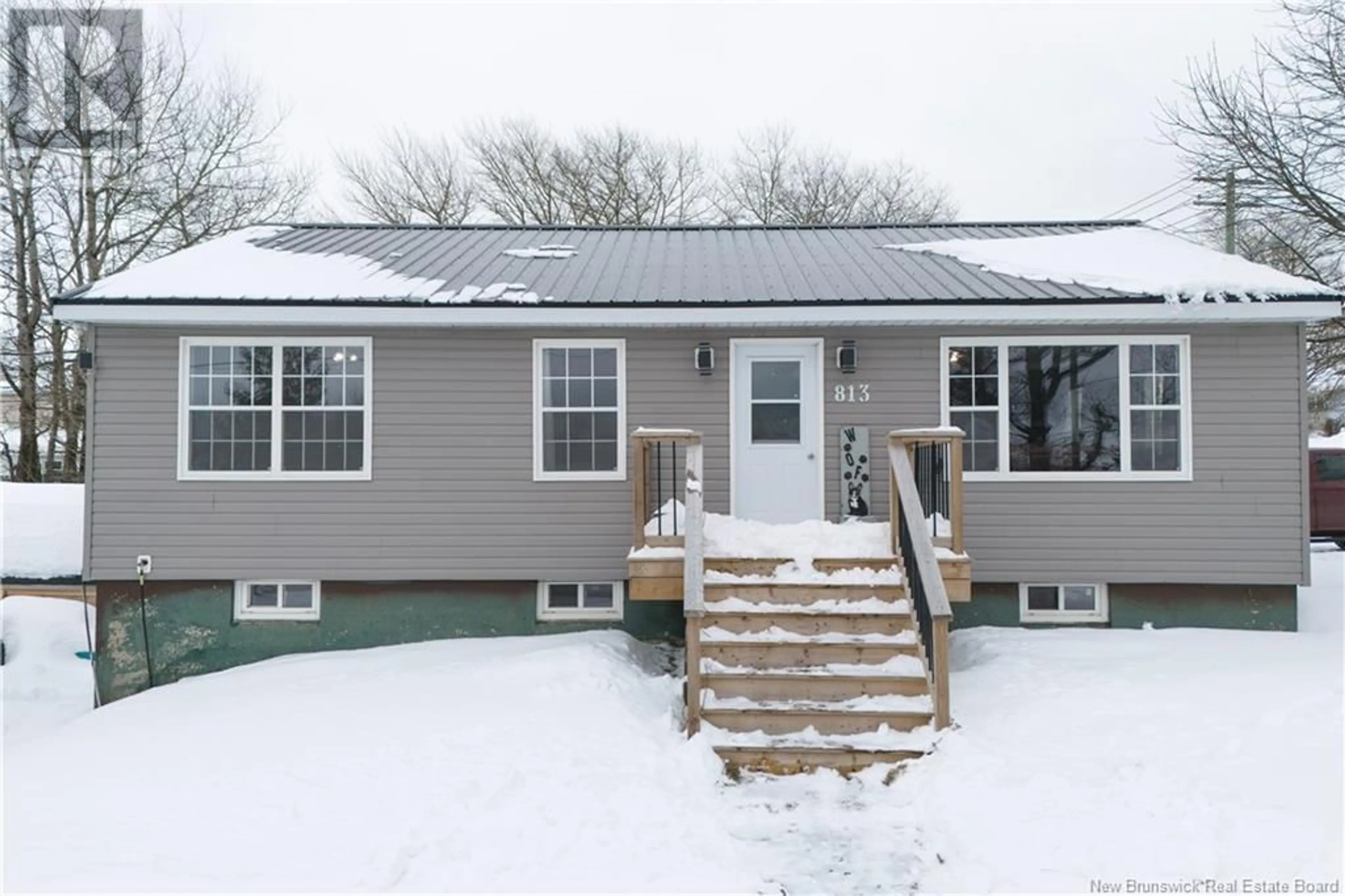 Home with vinyl exterior material, street for 813 Bleury Street, Saint John New Brunswick E2M3H6