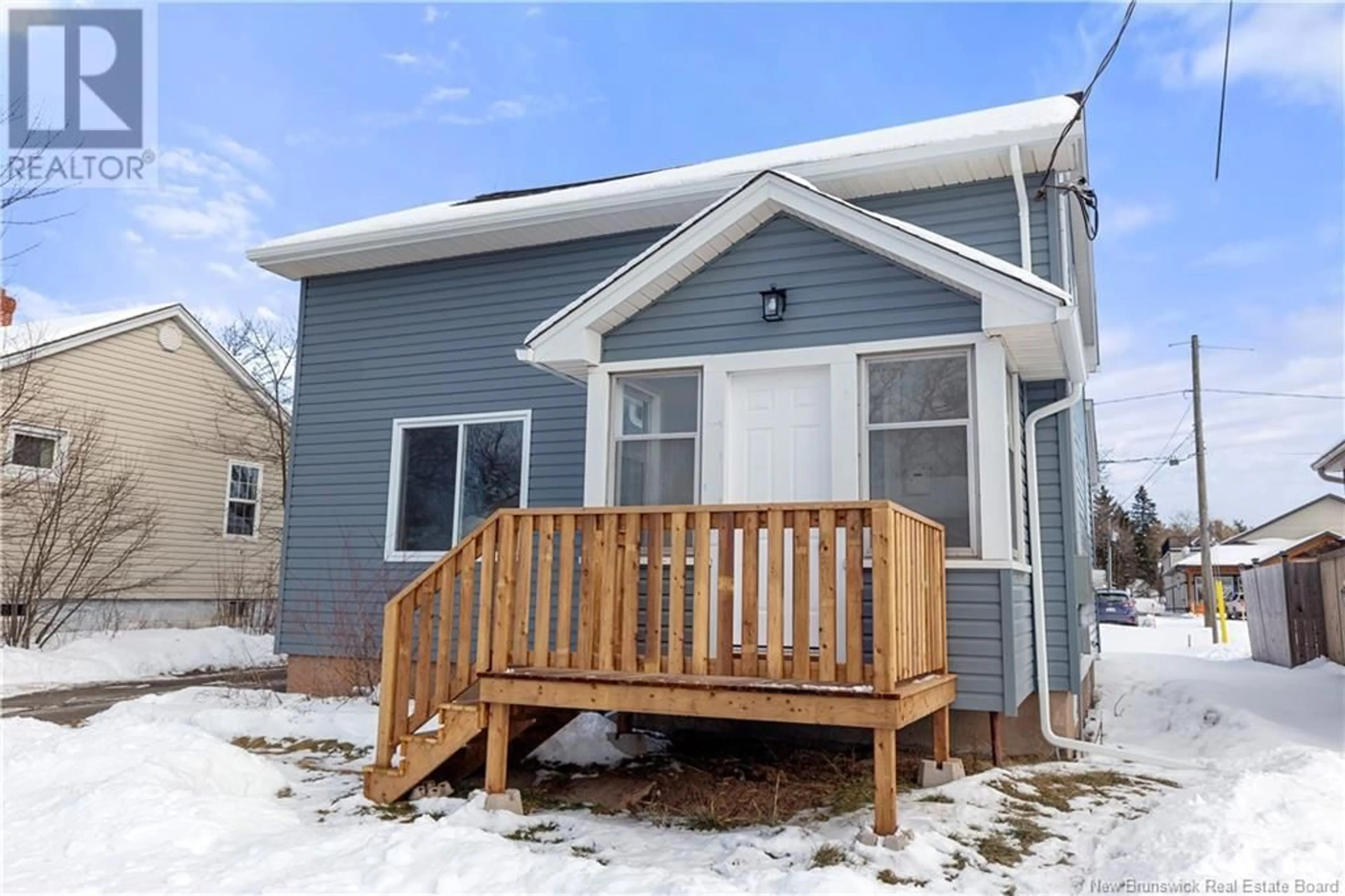 Home with vinyl exterior material, street for 15 Clearview Street, Moncton New Brunswick E1A4H1