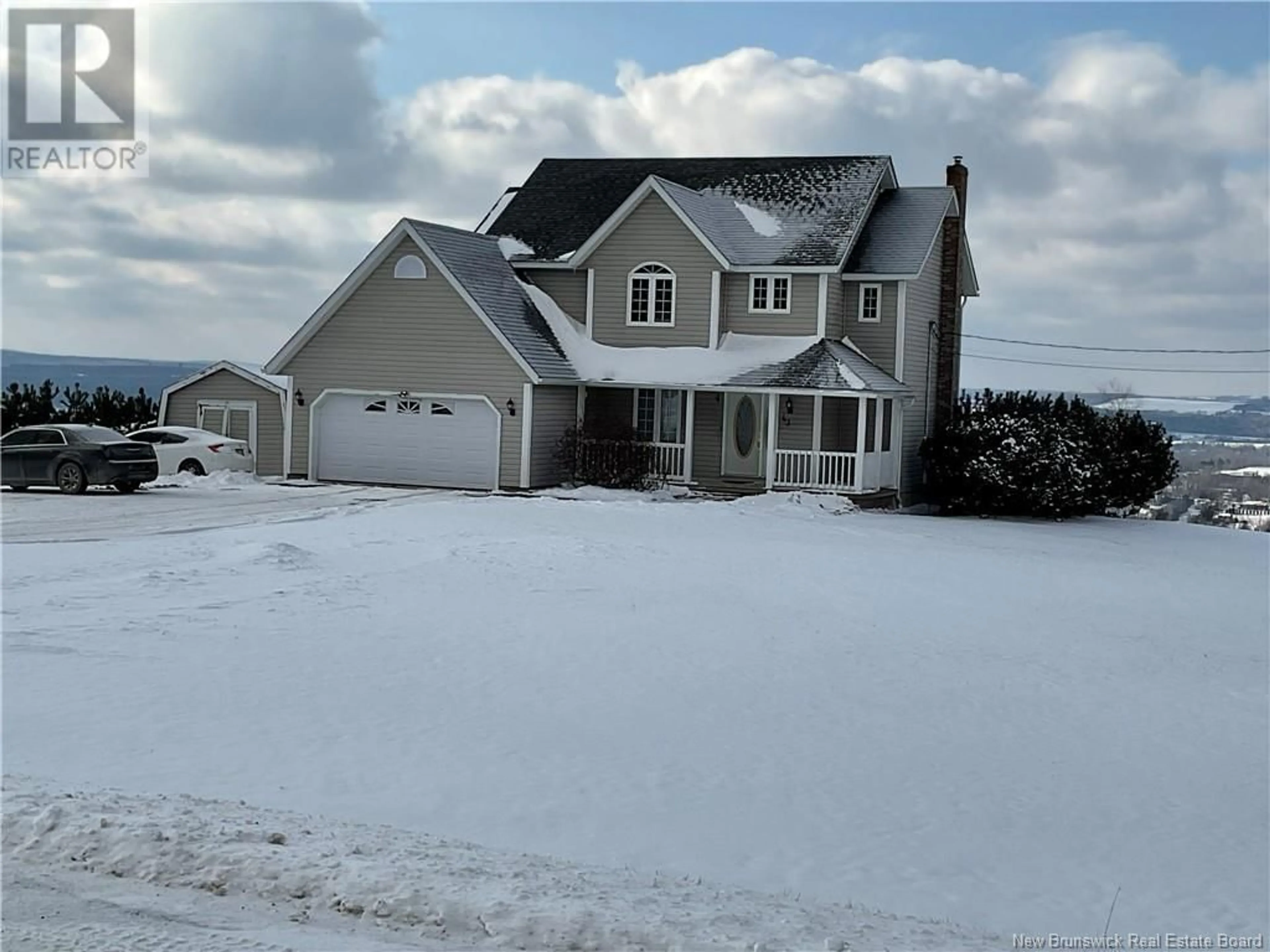 Home with vinyl exterior material, street for 43 Birchwood Drive, Grafton New Brunswick E7N1M7