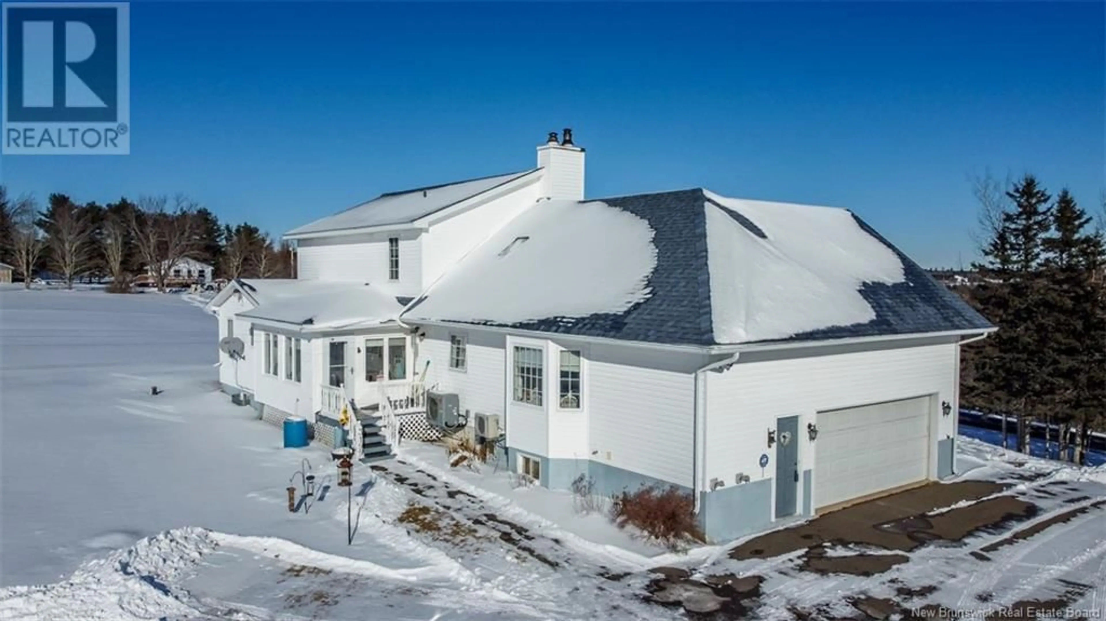 A pic from outside/outdoor area/front of a property/back of a property/a pic from drone, building for 3199 ROUTE 465, Beersville New Brunswick E4T2P1