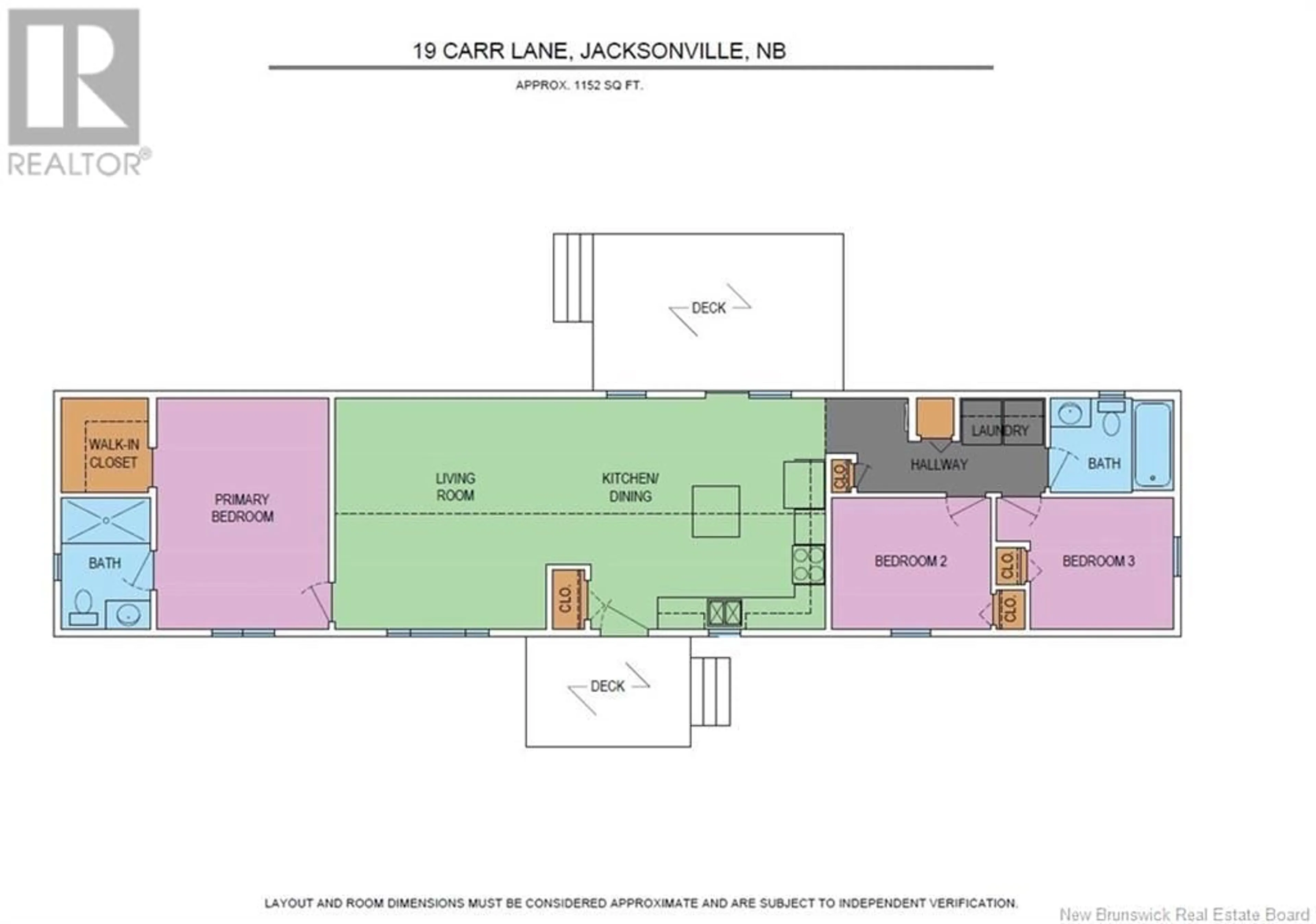 Floor plan for 19 Carr Lane, Jacksonville New Brunswick E7M0G2