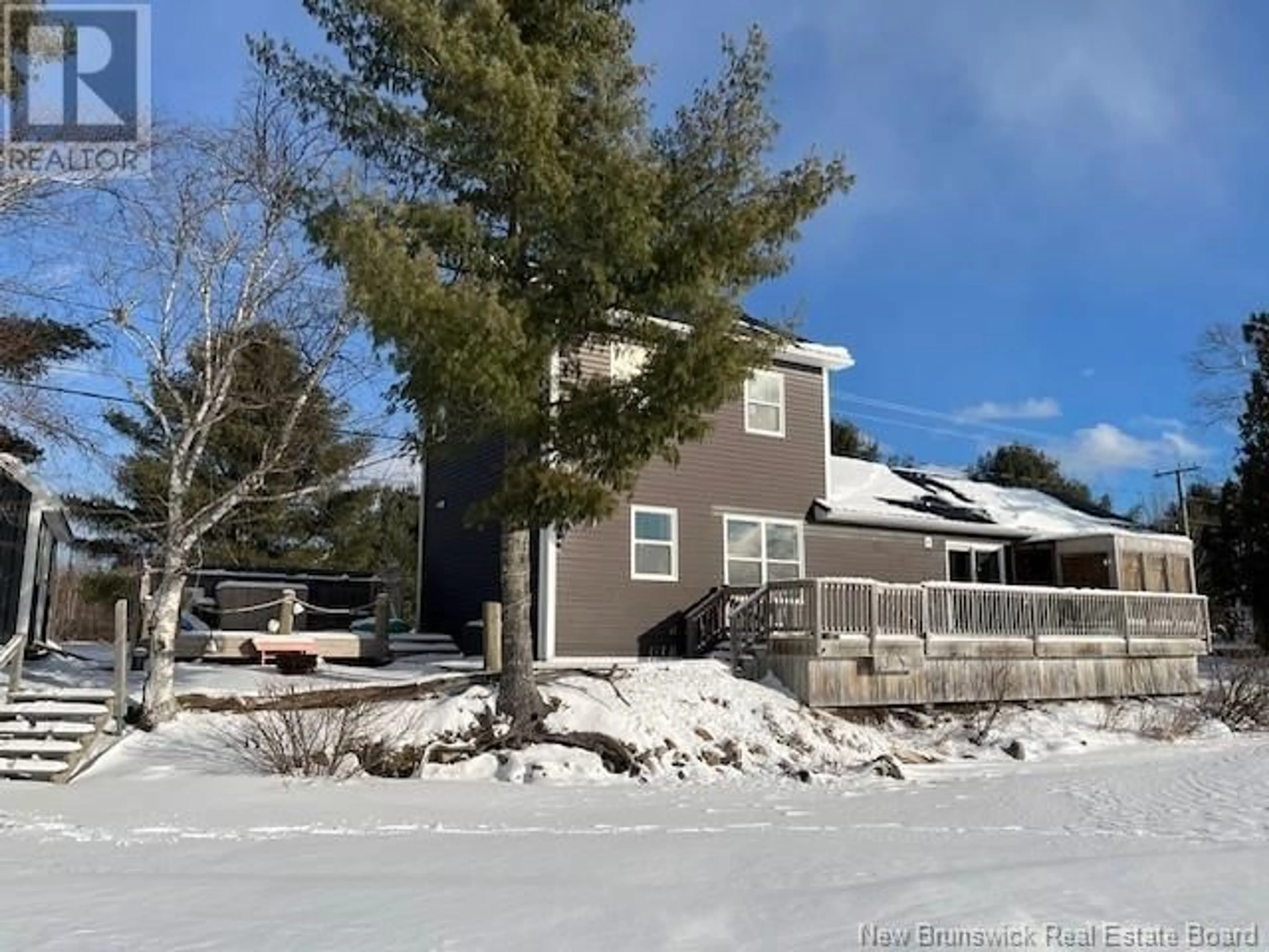Home with vinyl exterior material, street for 237 RTE 636, Harvey New Brunswick E6K1A9