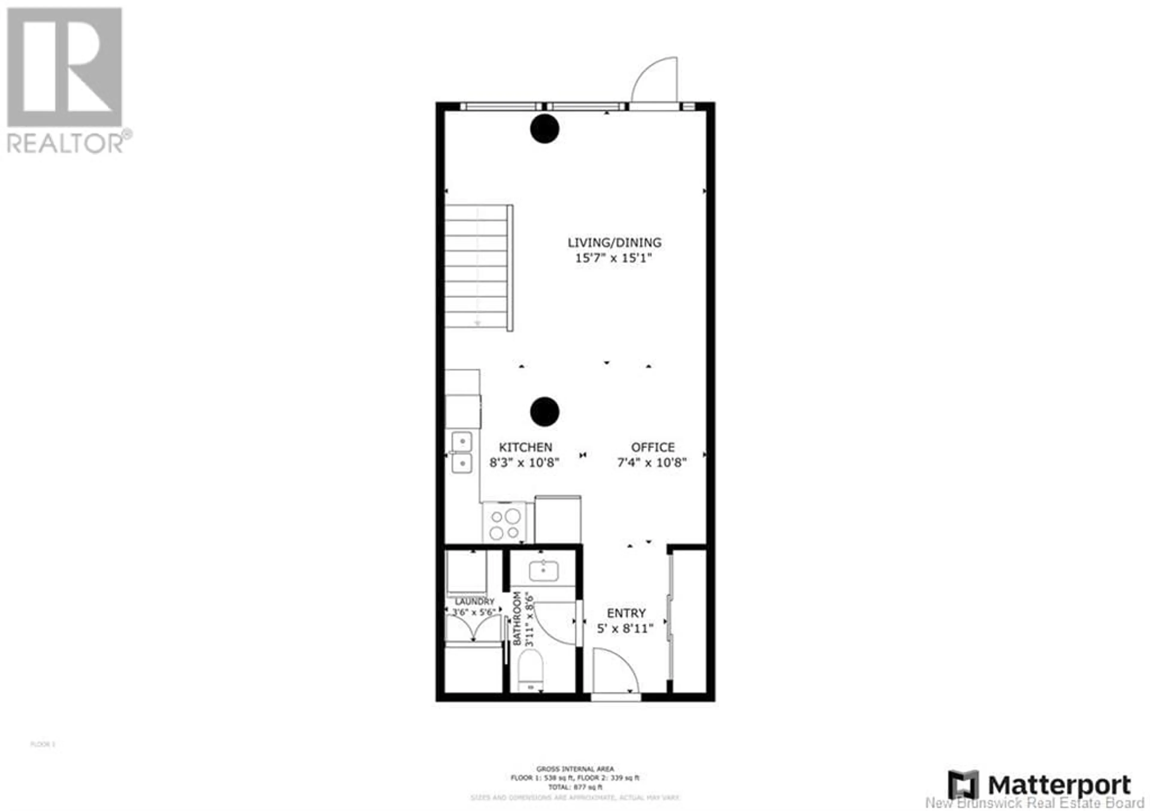 Floor plan for 55 Queen Street Unit# 608, Moncton New Brunswick E1C1K2