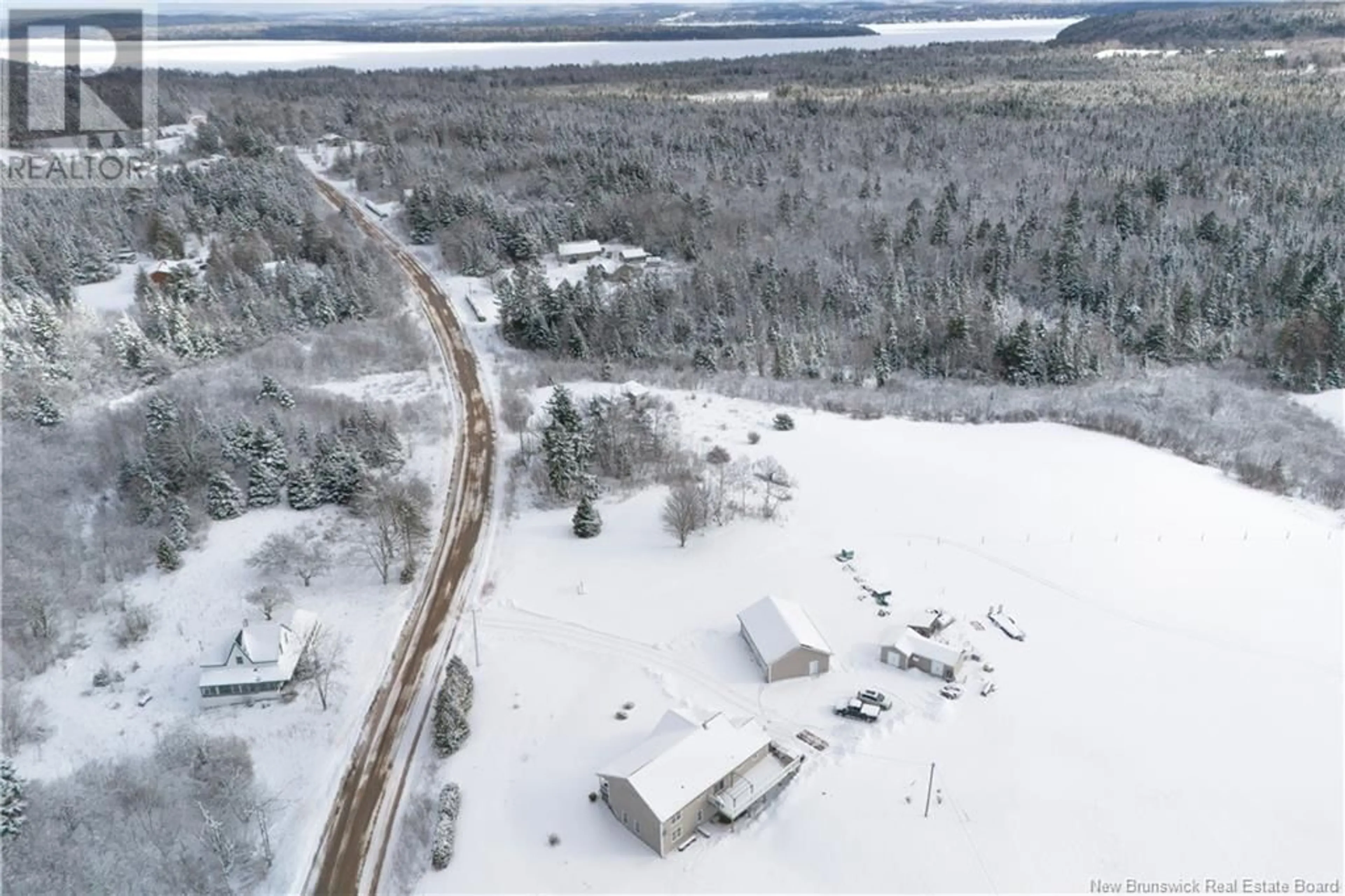 A pic from outside/outdoor area/front of a property/back of a property/a pic from drone, unknown for 91 Pipertown Road, Summerville New Brunswick E5S1E6