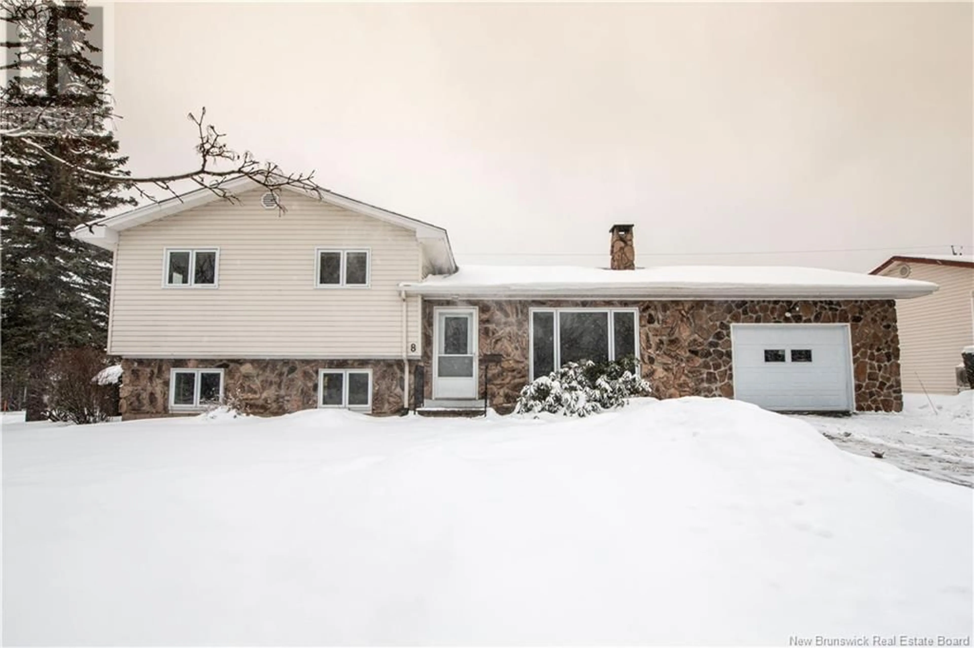 Home with vinyl exterior material, street for 8 LaSalle Crescent, Moncton New Brunswick E1A5L6