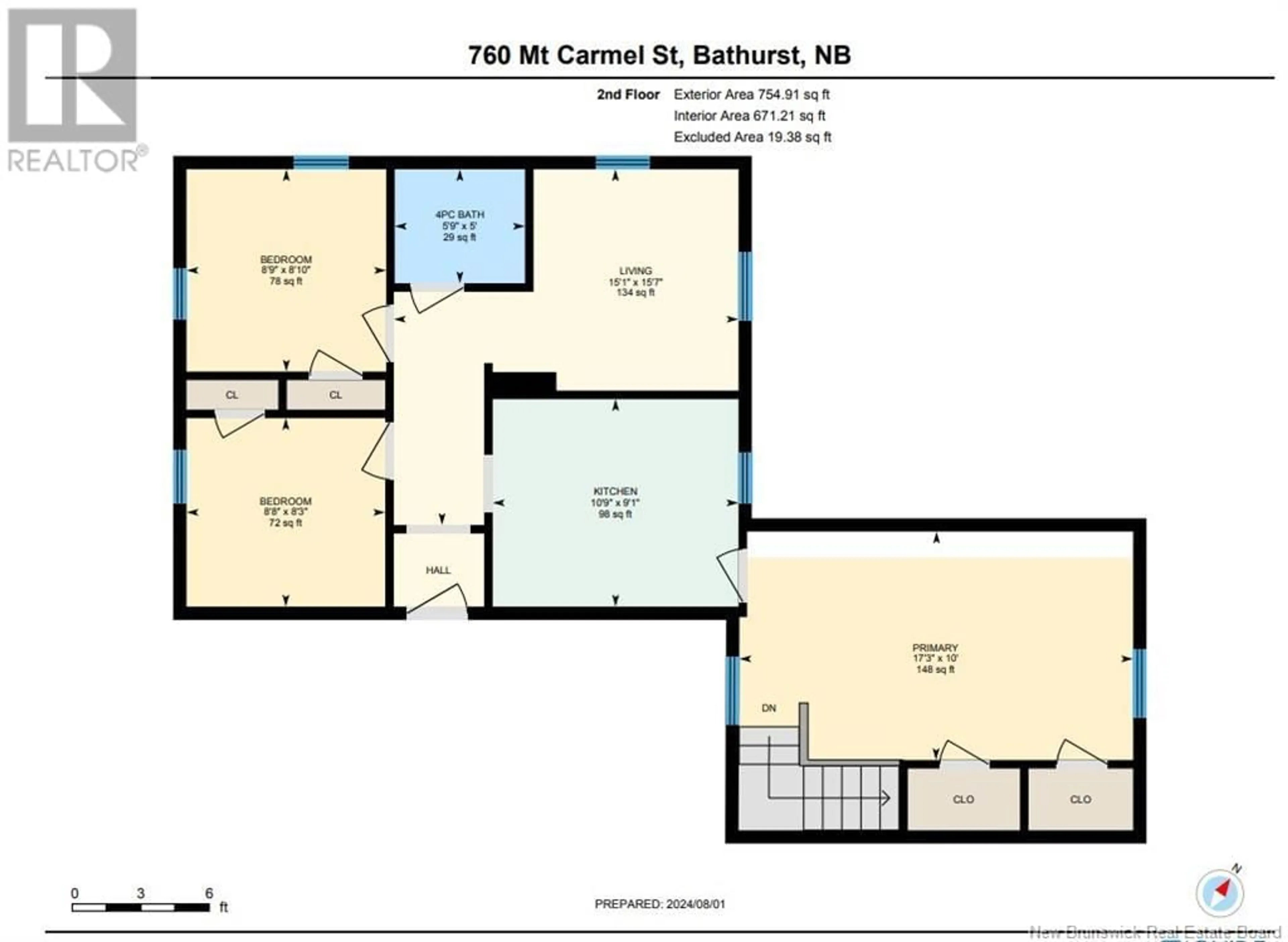 Floor plan for 760 MT Carmel Street, Bathurst New Brunswick E2A2C2