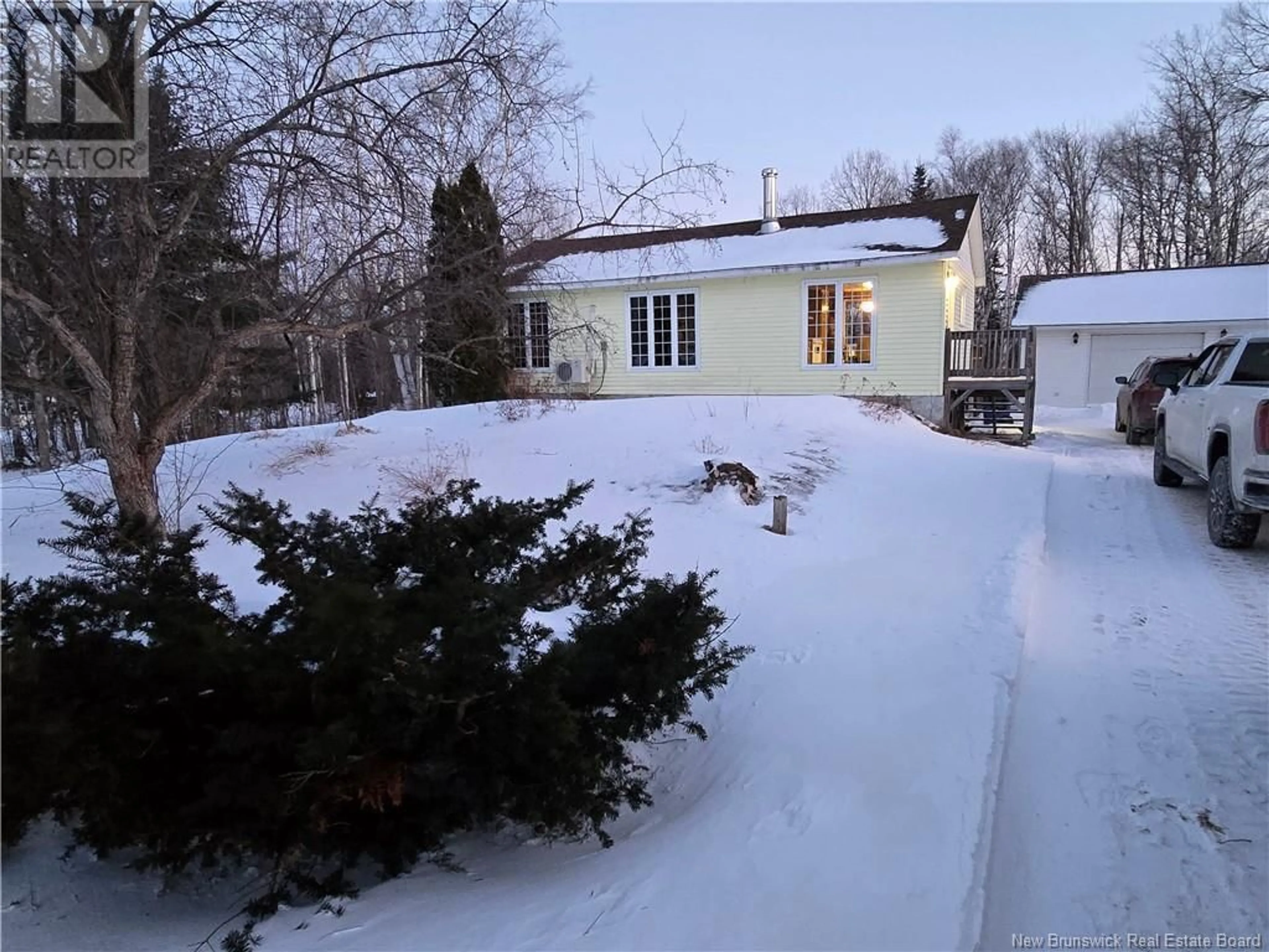 A pic from outside/outdoor area/front of a property/back of a property/a pic from drone, street for 193 GRAVEL HILL Road, Gravel Hill New Brunswick E8G1N5