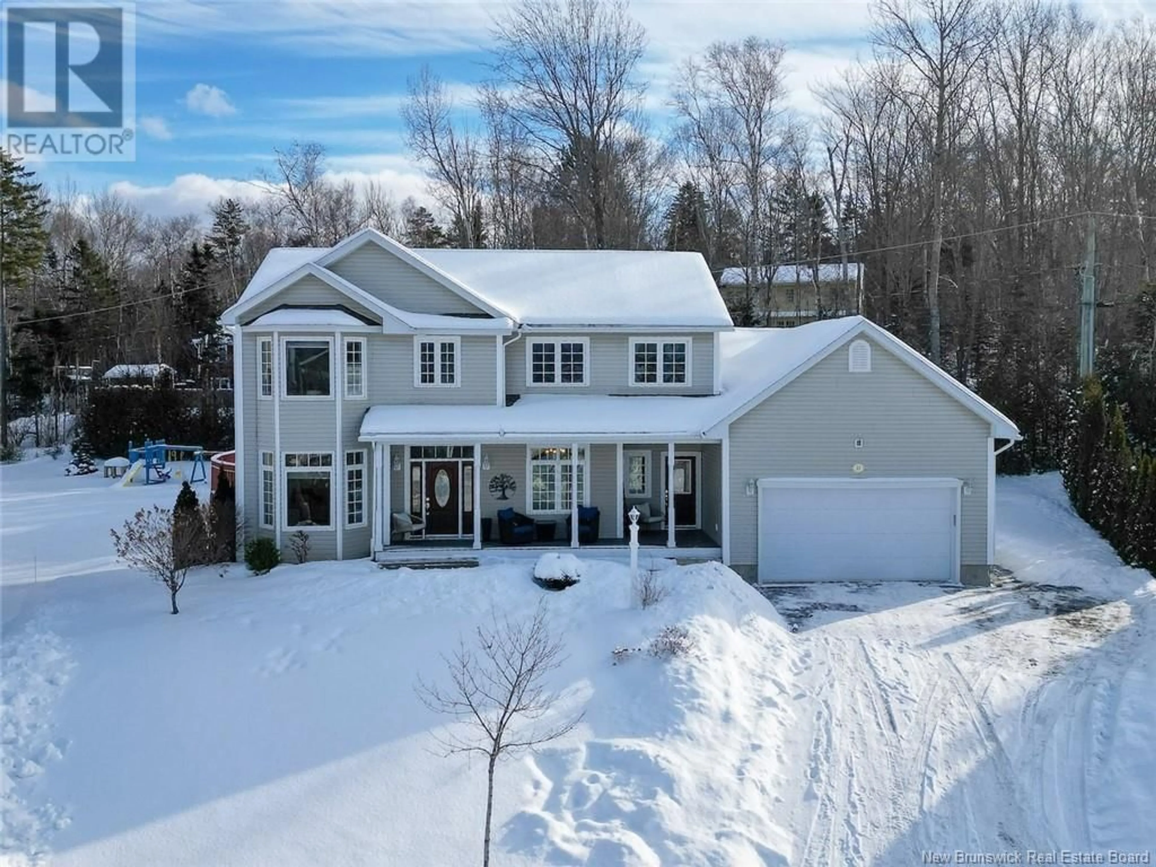 A pic from outside/outdoor area/front of a property/back of a property/a pic from drone, street for 23 Academy Court, Fredericton New Brunswick E3C0C4