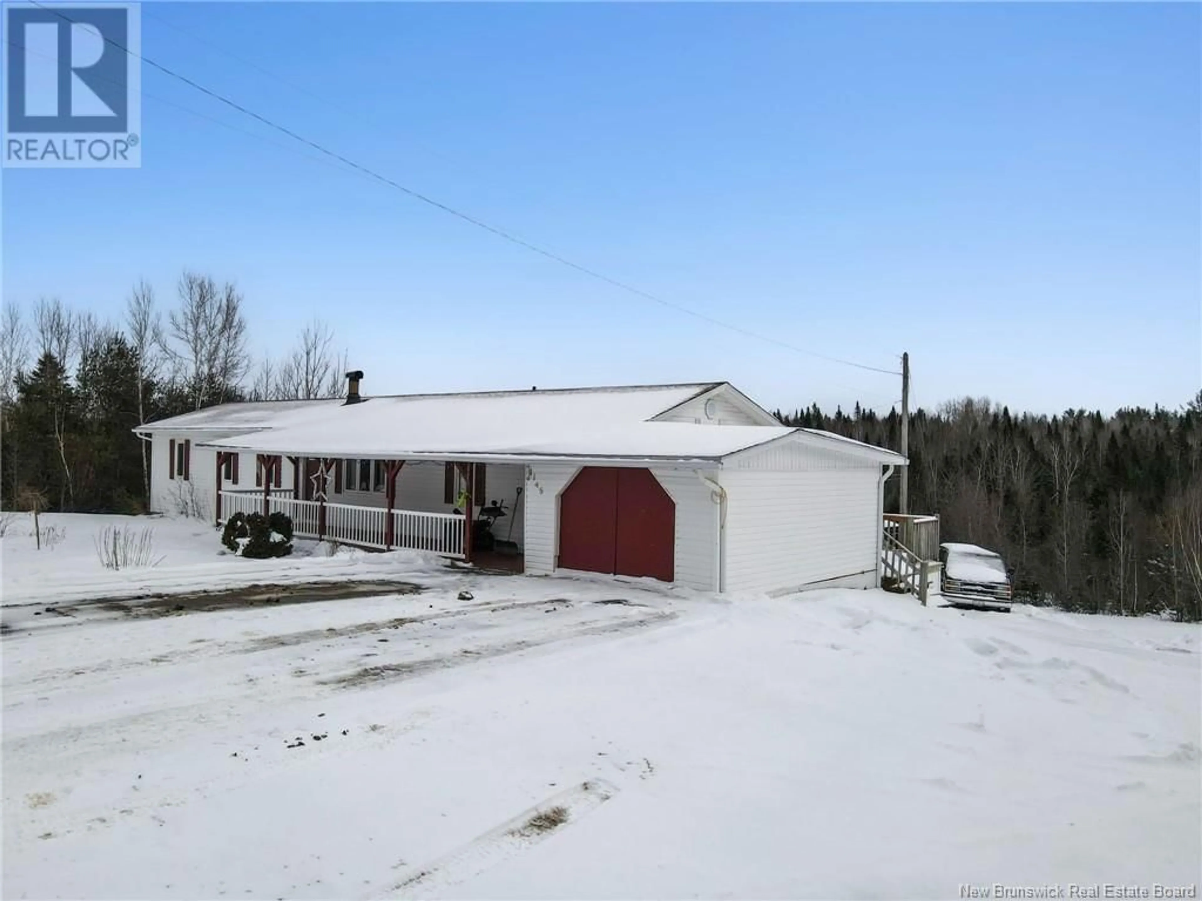 A pic from outside/outdoor area/front of a property/back of a property/a pic from drone, unknown for 1145 Tweedie Brook Road, Kouchibouguac New Brunswick E4X1M5