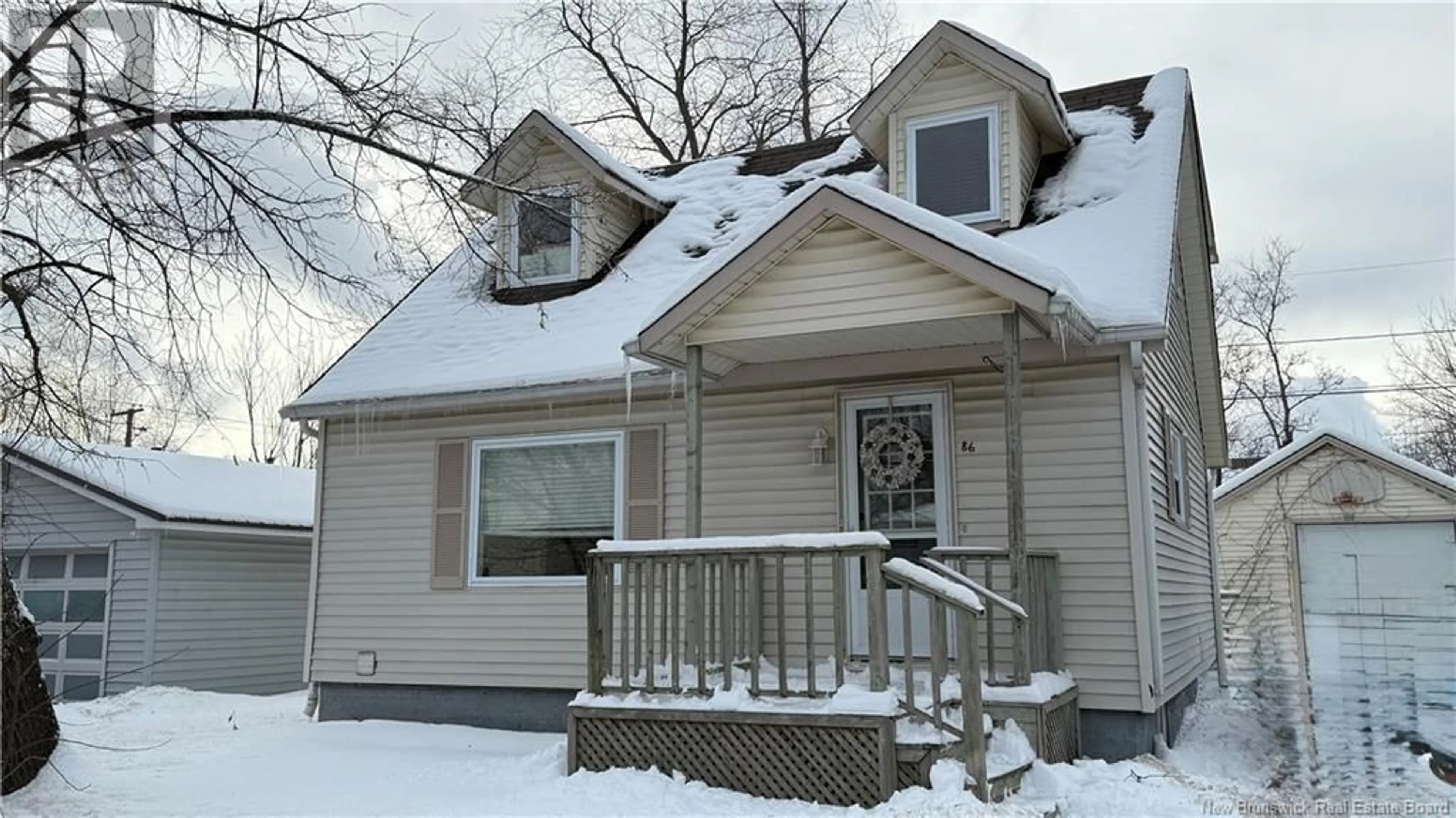 Home with vinyl exterior material, street for 86 JONES STREET, Moncton New Brunswick E1C6J6