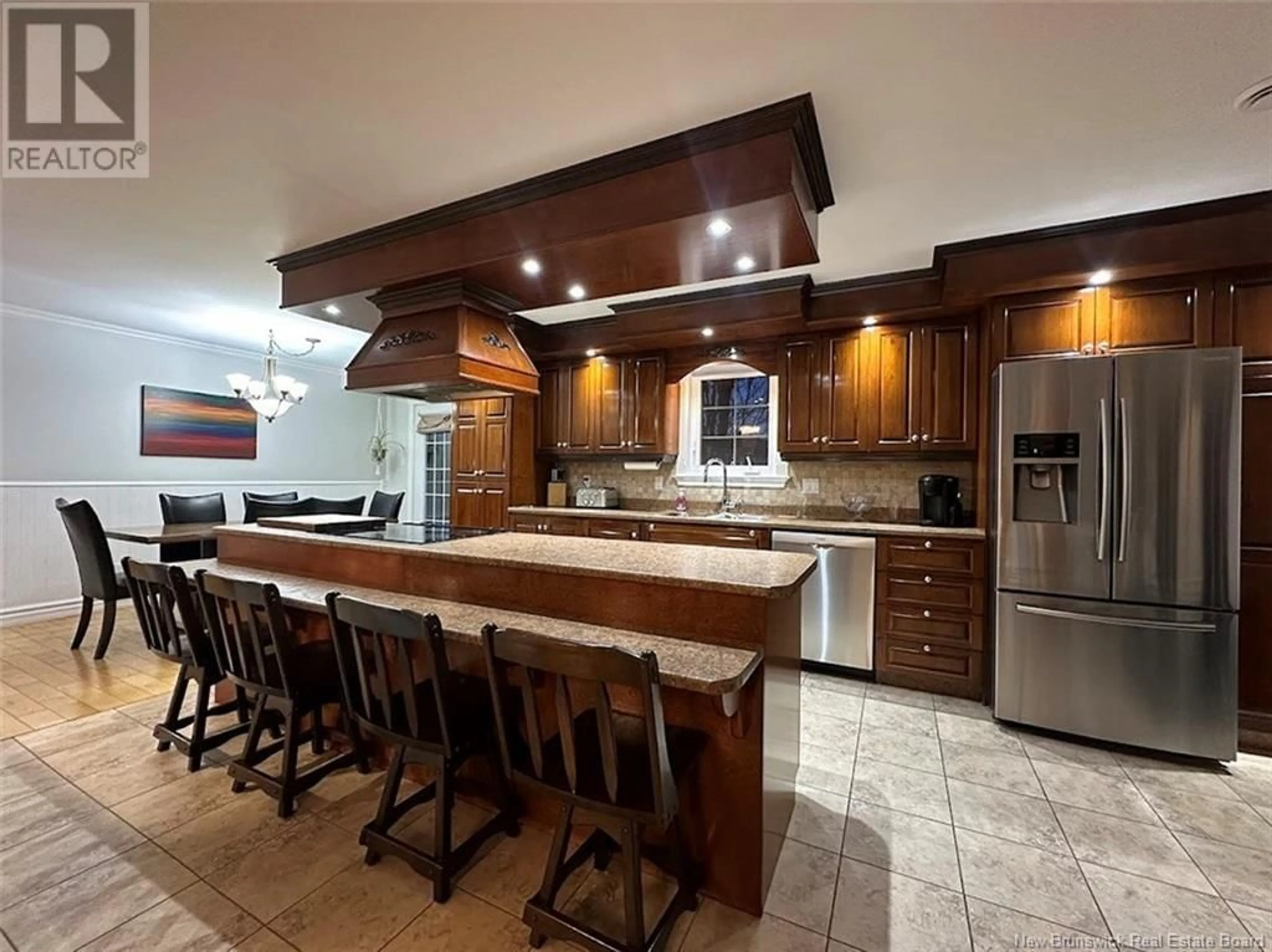 Open concept kitchen, ceramic/tile floor for 3 Des Chevaliers Street, Clair New Brunswick E7A2E4