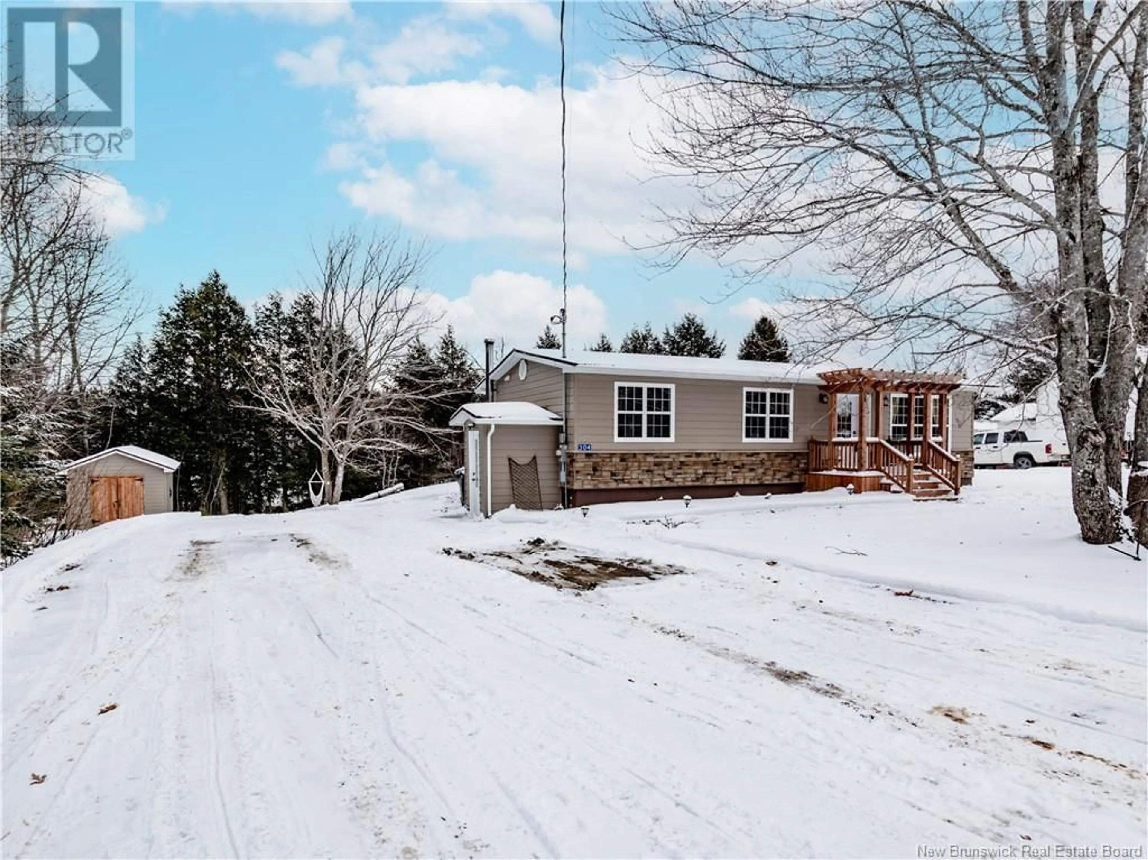 A pic from outside/outdoor area/front of a property/back of a property/a pic from drone, forest/trees view for 304 NORTH KOUCHIBOUGUAC, Kouchibouguac New Brunswick E4X1K7
