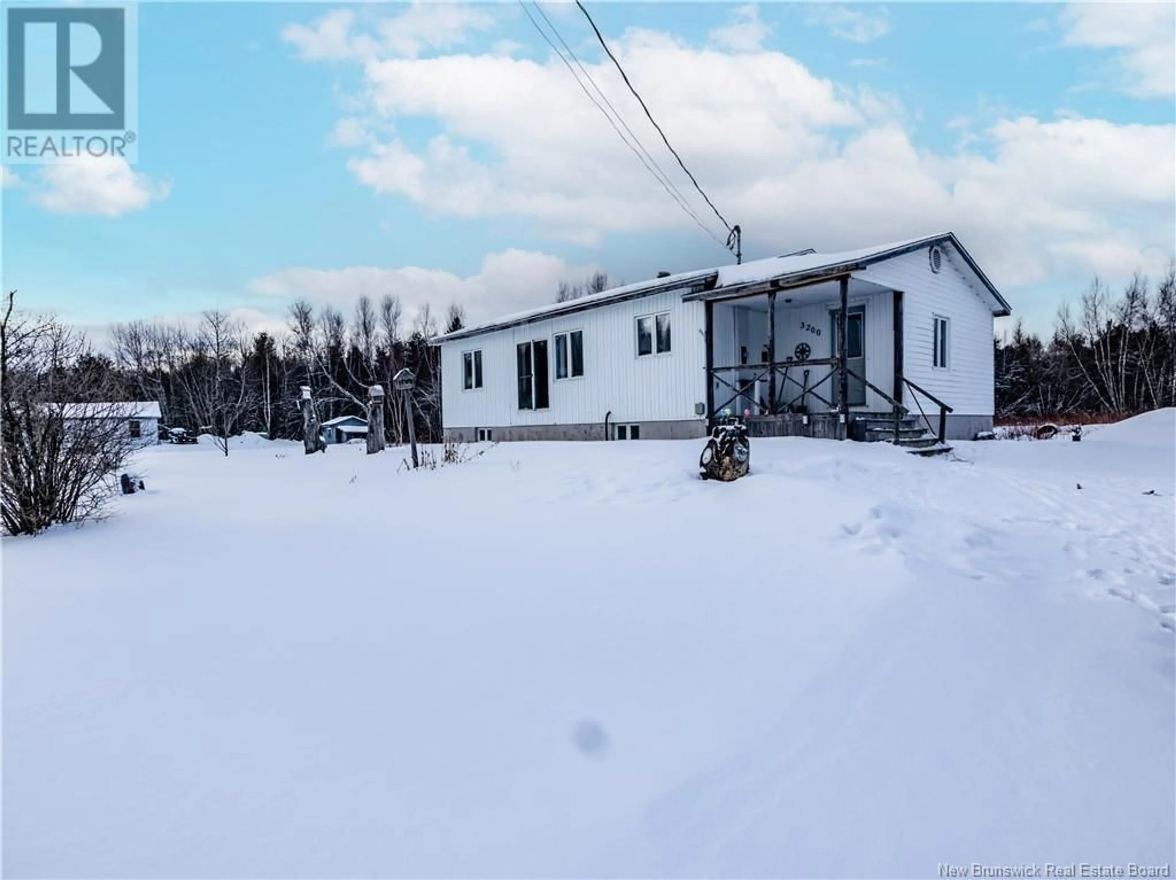 A pic from outside/outdoor area/front of a property/back of a property/a pic from drone, street for 3200 Saint Charles Sud, Saint-Charles New Brunswick E4W4Z4