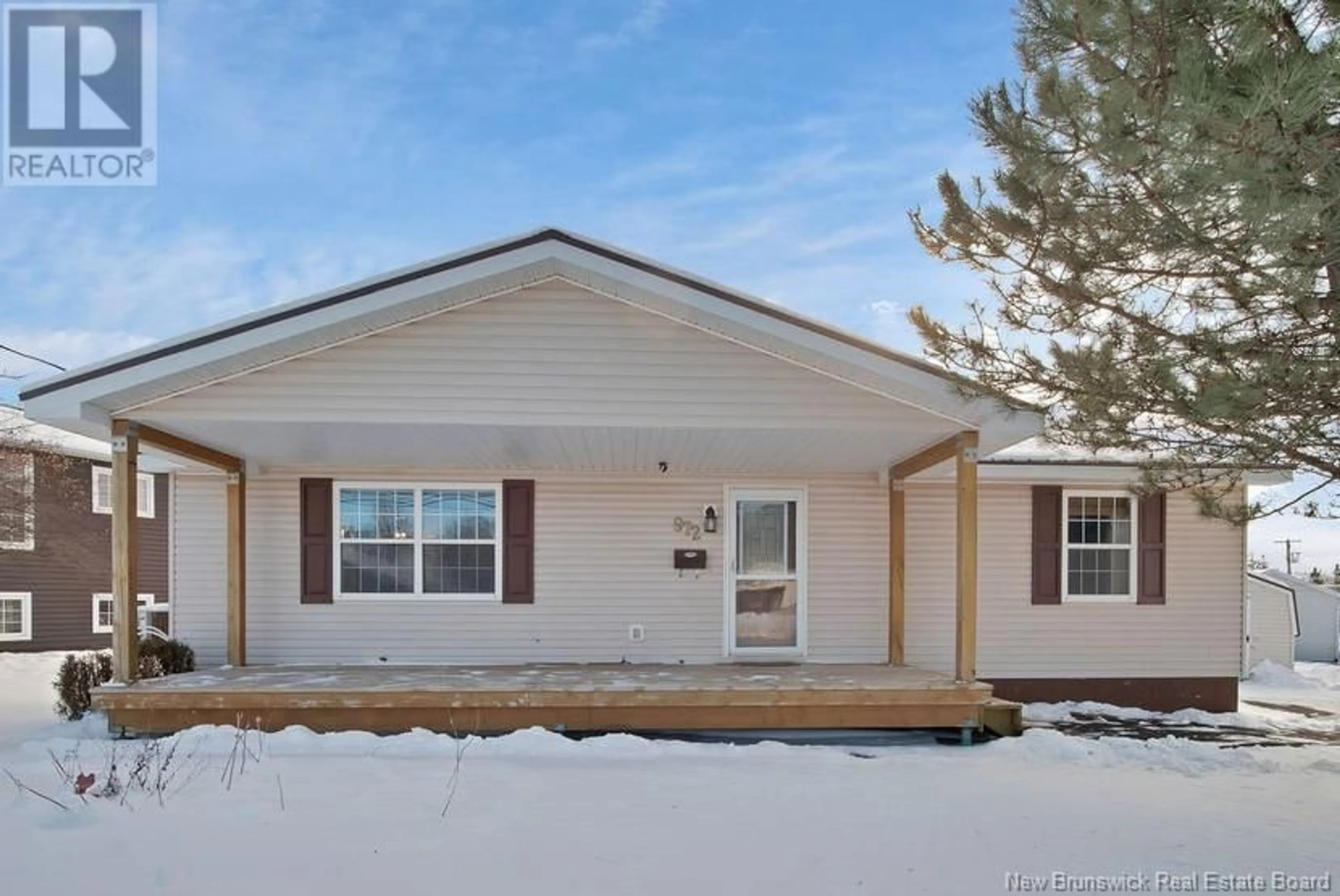 Home with vinyl exterior material, street for 972 Chartersville Road, Dieppe New Brunswick E1A1L2