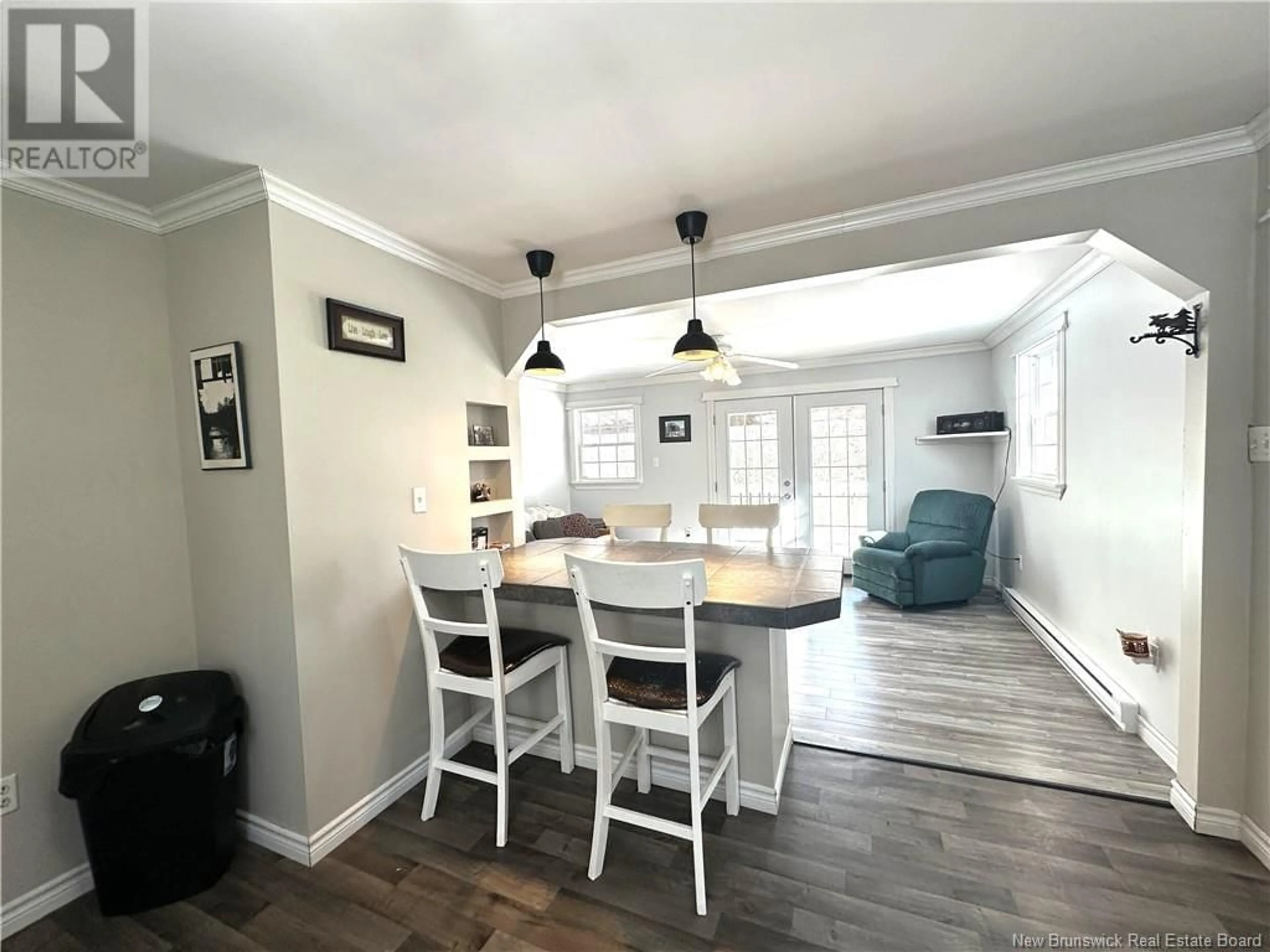 Open concept kitchen, wood/laminate floor for 750 FLUME RIDGE ROAD, Flume Ridge New Brunswick E6K2C4