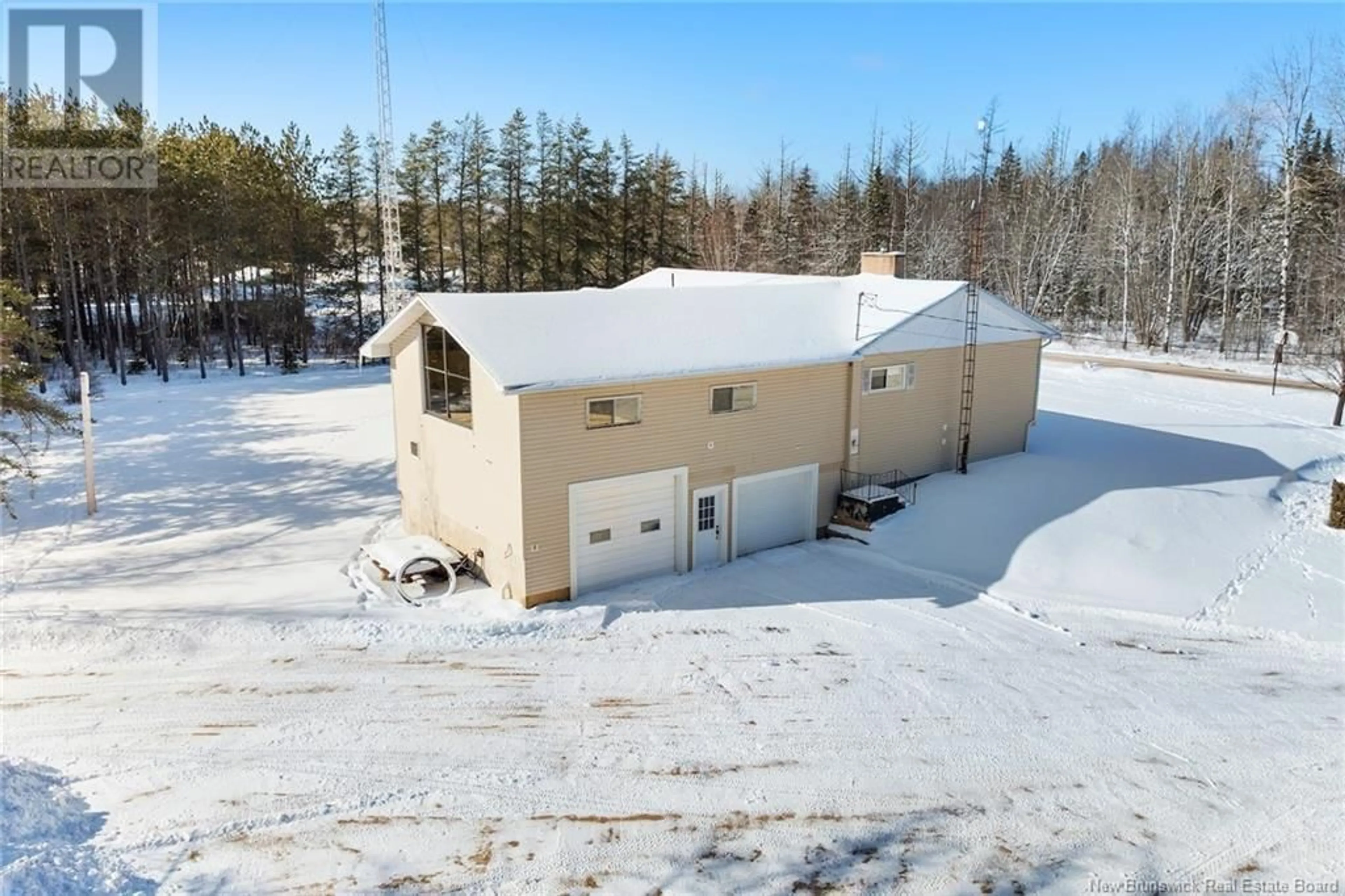 A pic from outside/outdoor area/front of a property/back of a property/a pic from drone, building for 247 Leckey Road, Chipman New Brunswick E4A1X1