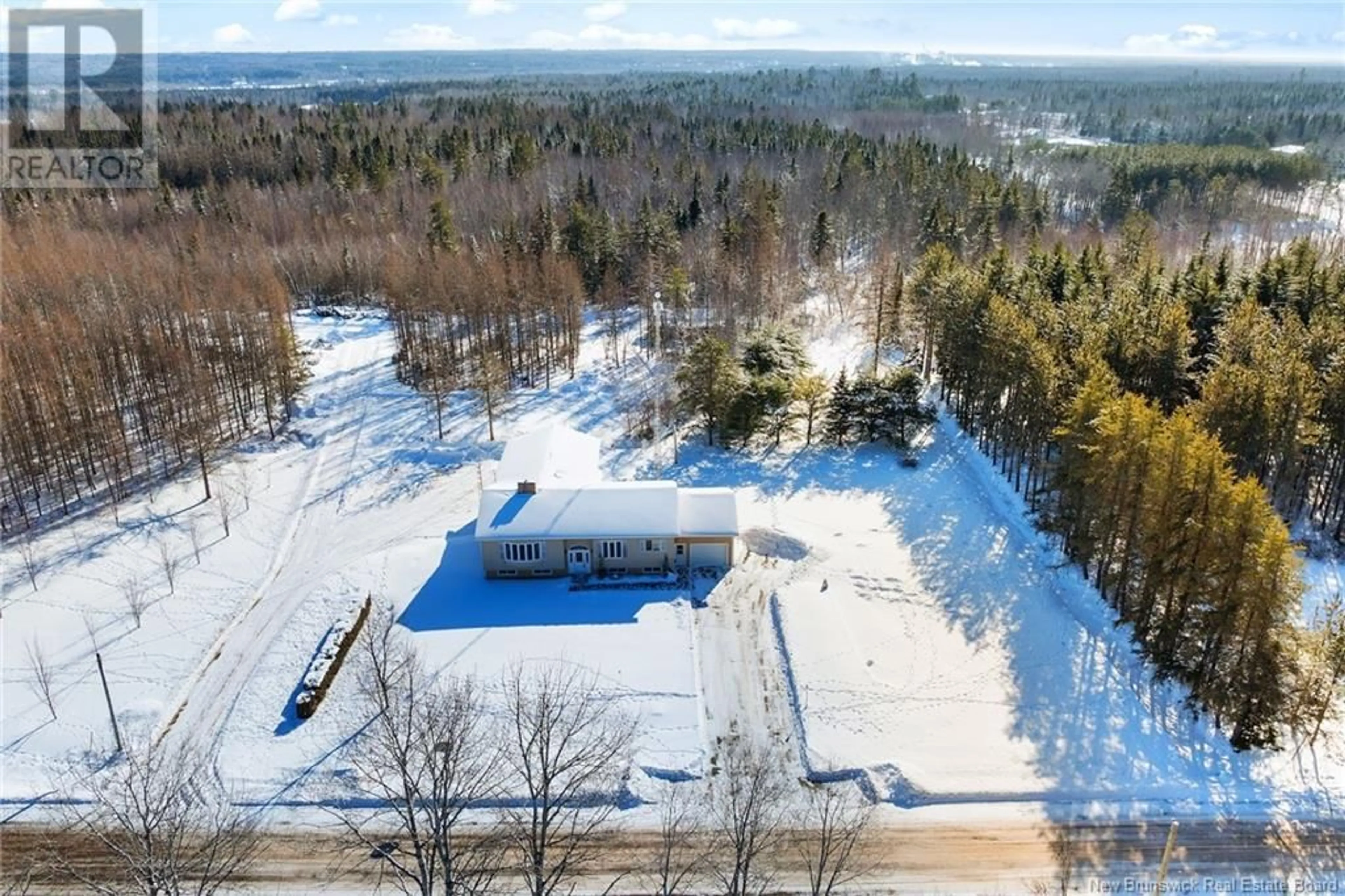 A pic from outside/outdoor area/front of a property/back of a property/a pic from drone, unknown for 247 Leckey Road, Chipman New Brunswick E4A1X1