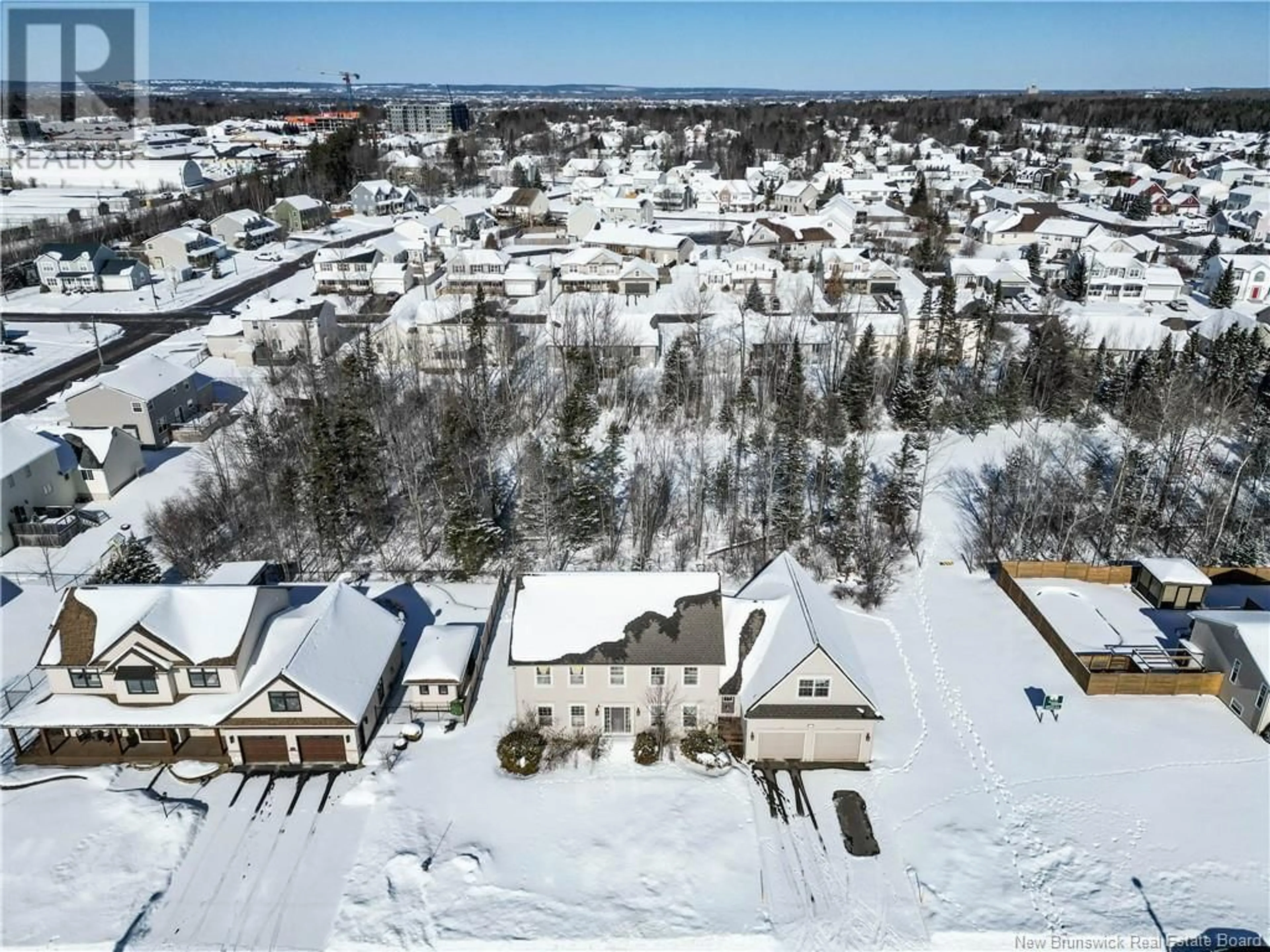 A pic from outside/outdoor area/front of a property/back of a property/a pic from drone, street for 24 Edison Crescent, Riverview New Brunswick E1B0A6