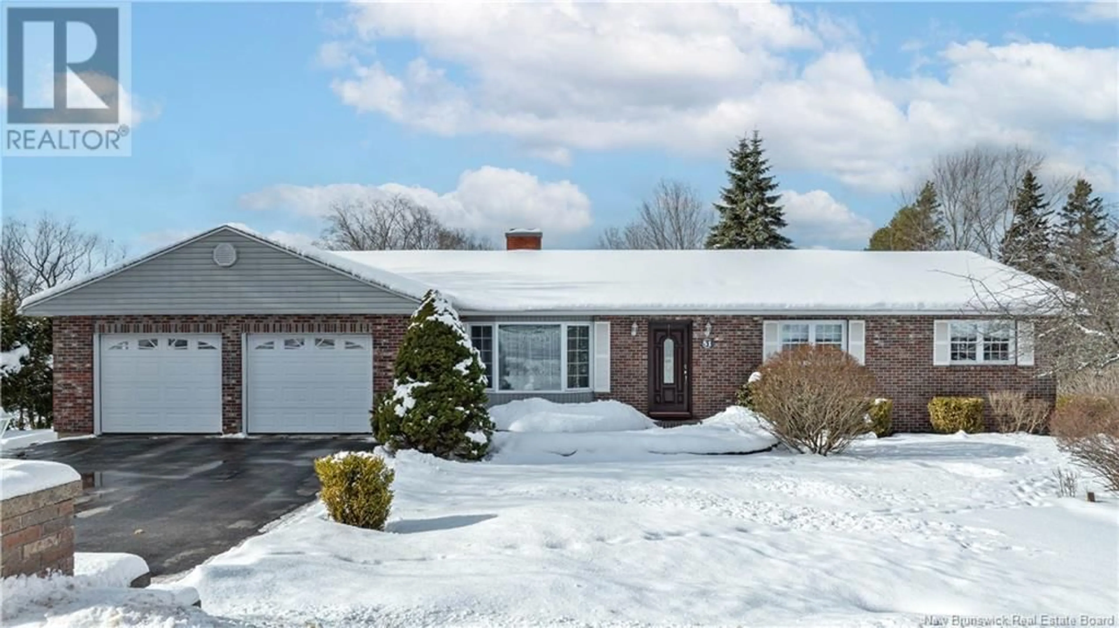 Home with brick exterior material, street for 51 Everett Street, Hampton New Brunswick E5N5A8