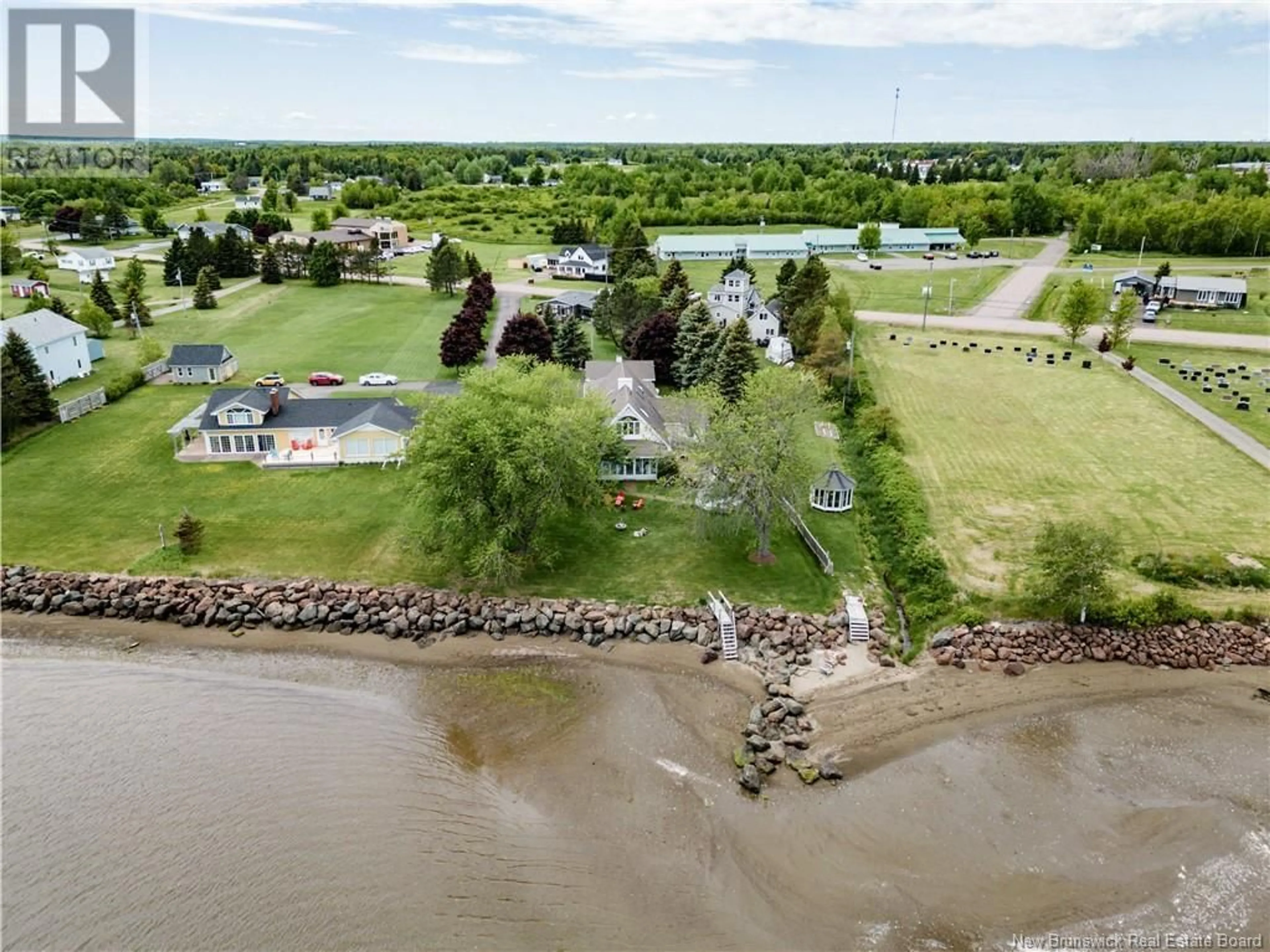 A pic from outside/outdoor area/front of a property/back of a property/a pic from drone, water/lake/river/ocean view for 1934 ROUTE 535, Cocagne New Brunswick E4R3H5