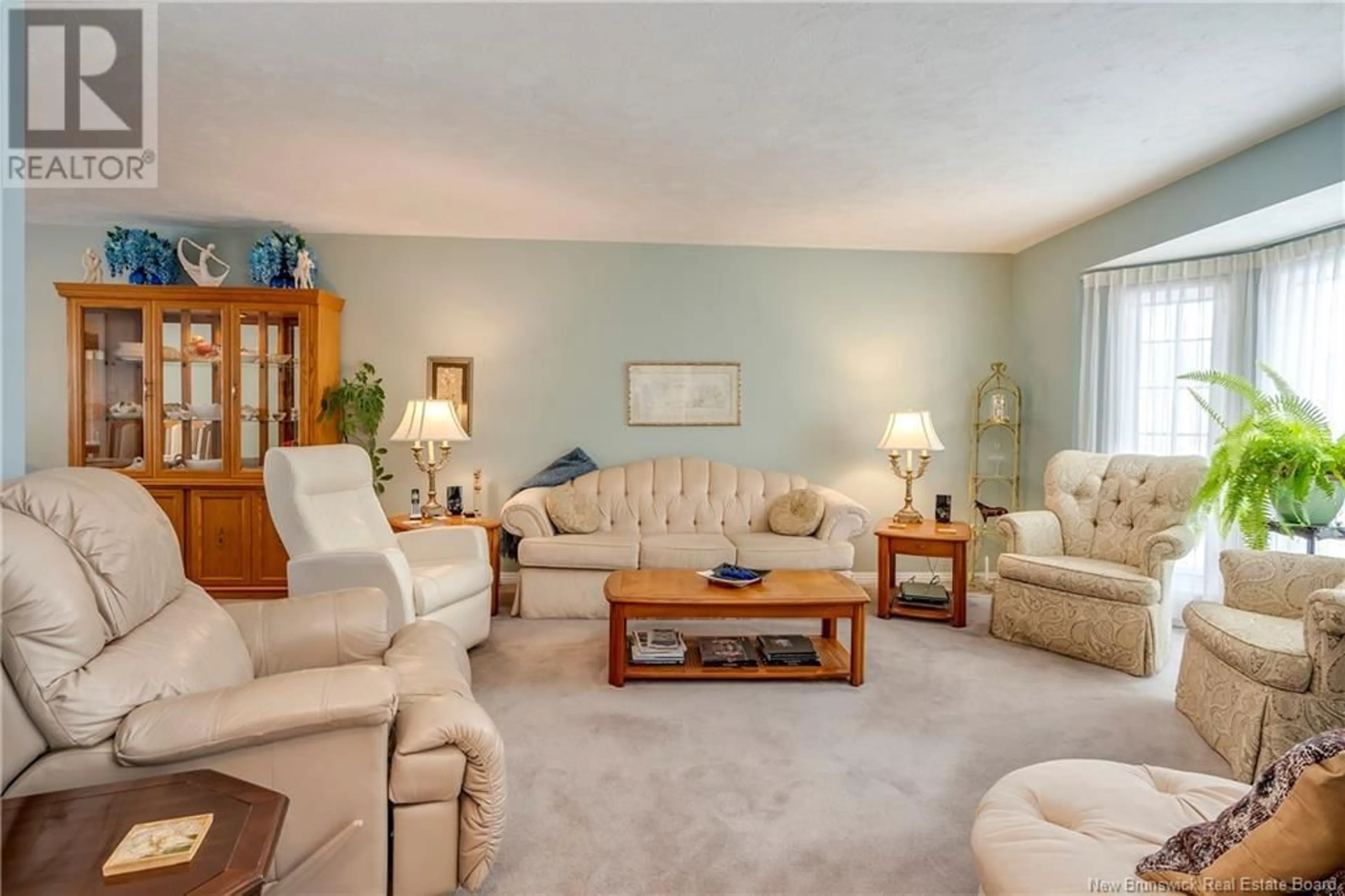 Living room with furniture, carpet floor for 155 White Oak, Moncton New Brunswick E1G2E5