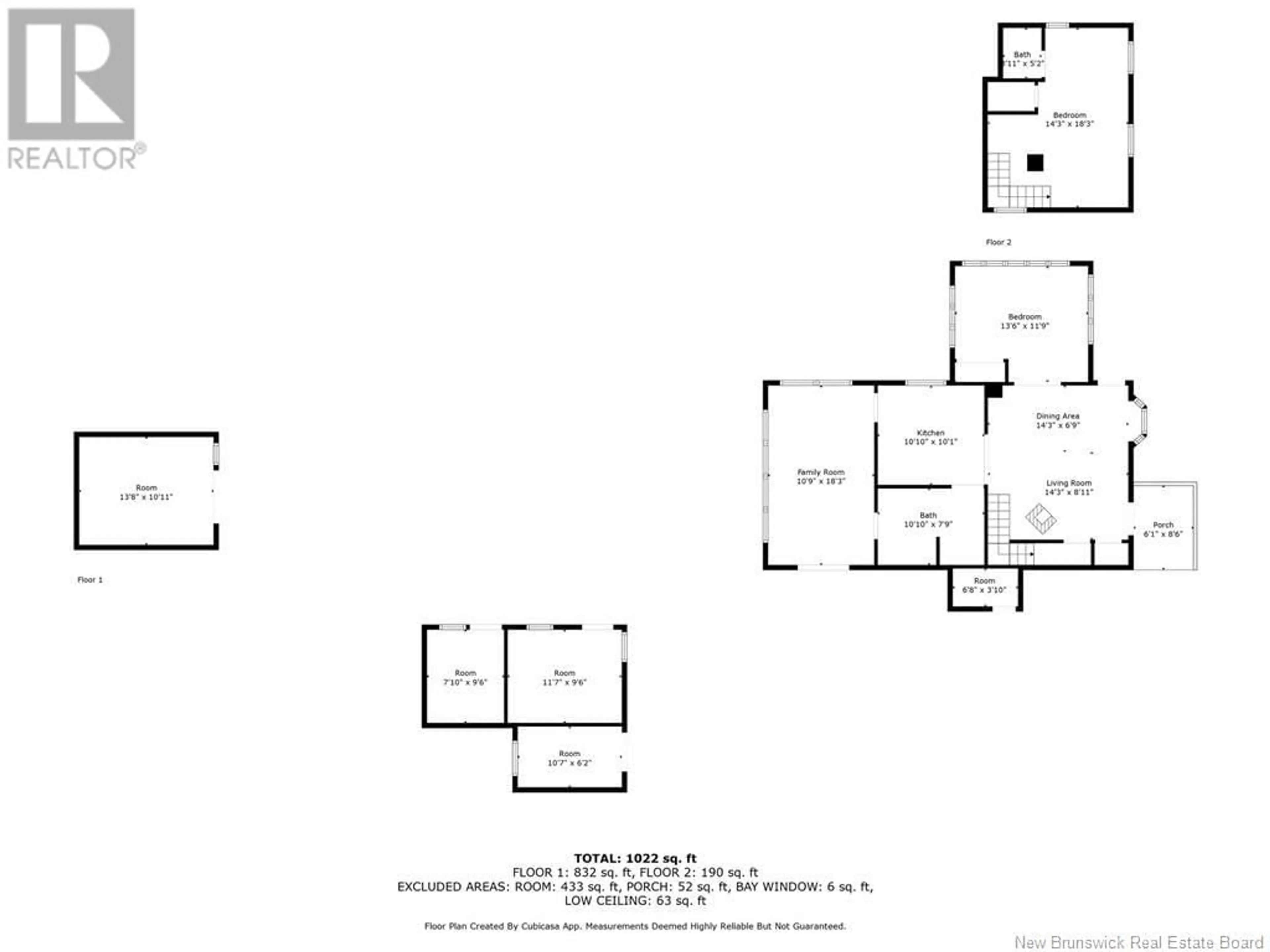 Floor plan for 42 Rue de L'Anse Street, Eel River Crossing New Brunswick E8E1R4