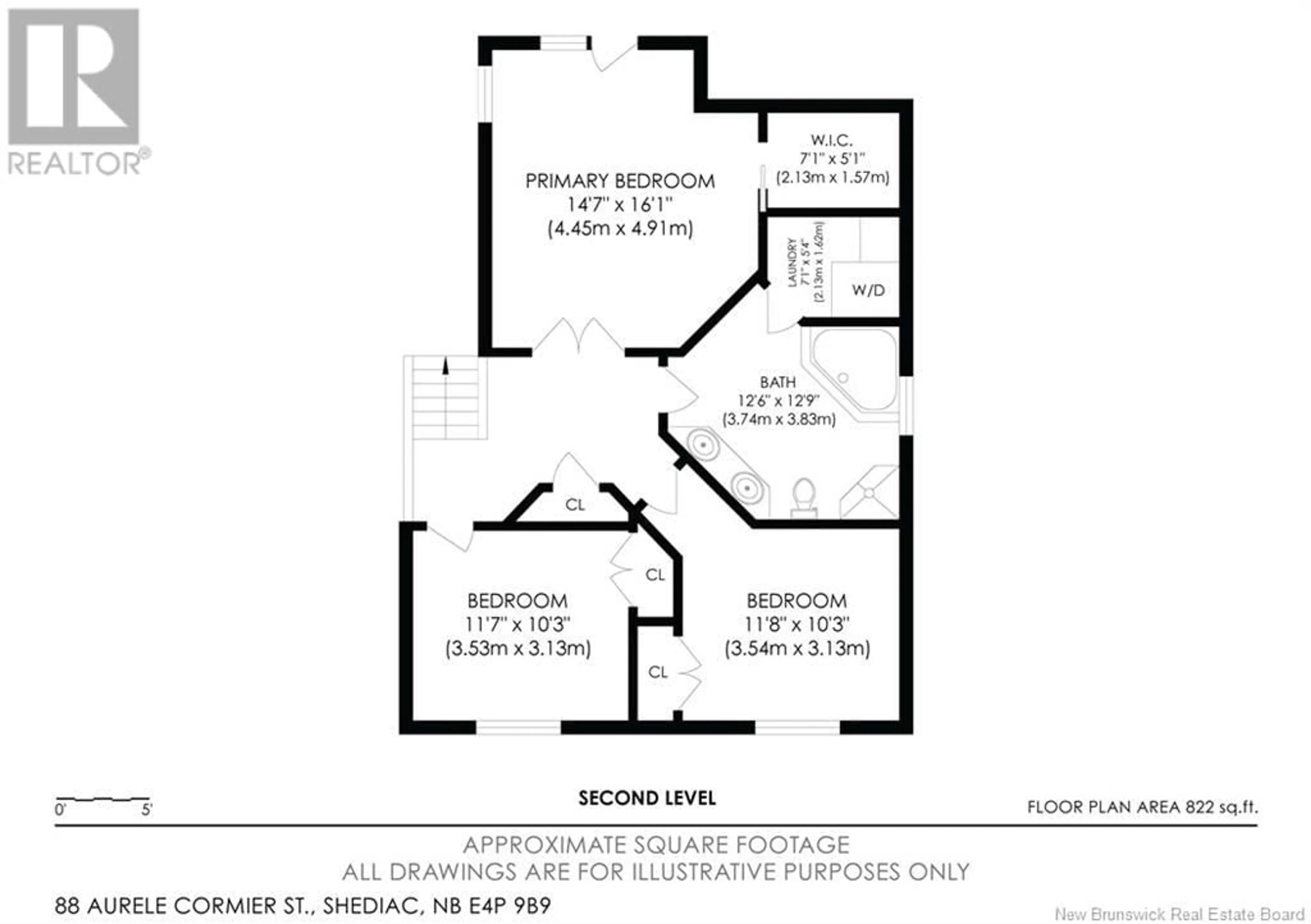 Floor plan for 88 Aurele Cormier Street, Shediac New Brunswick E4P9B9