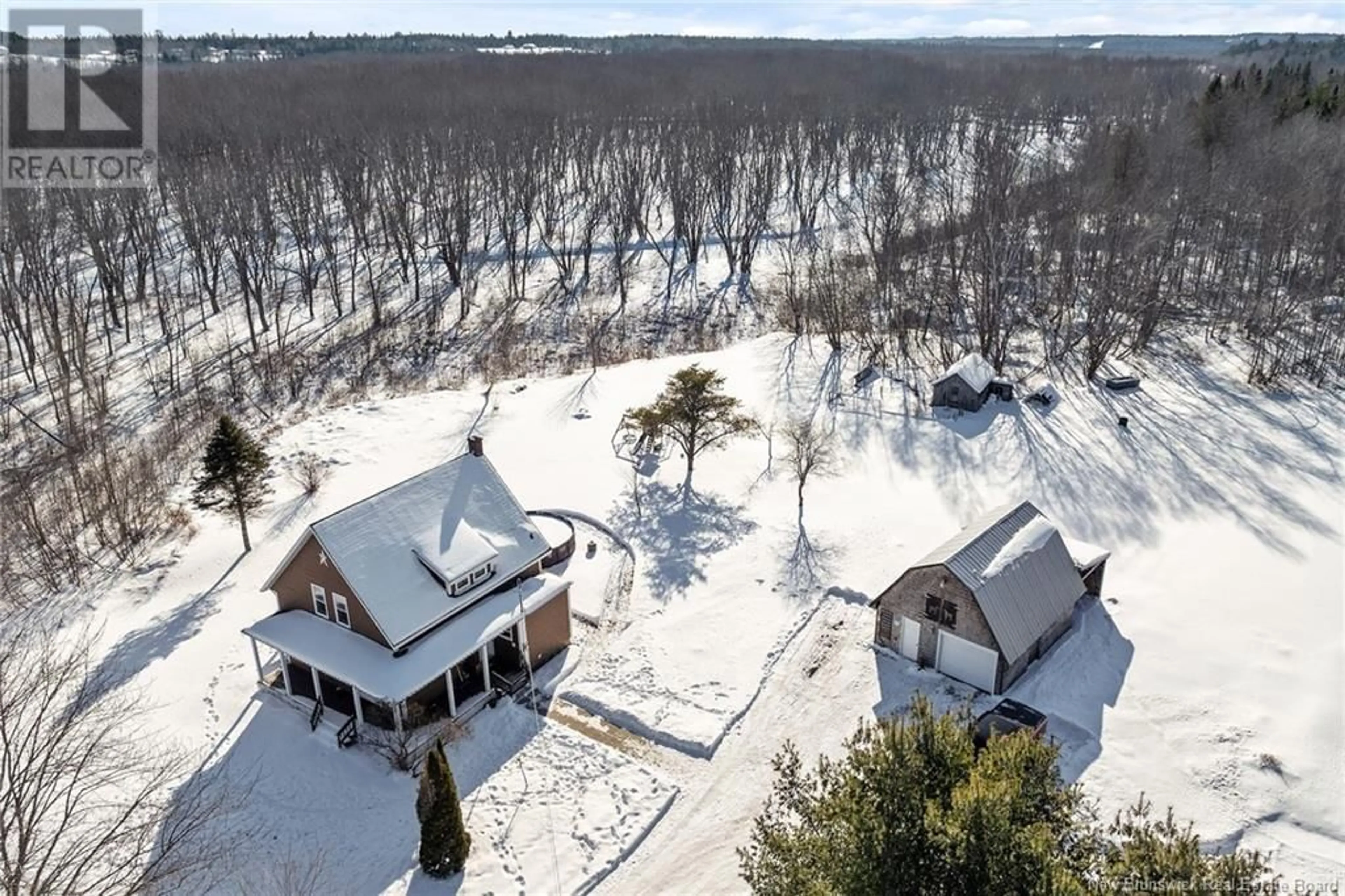 A pic from outside/outdoor area/front of a property/back of a property/a pic from drone, unknown for 4386 Route 123, Gaspereau Forks New Brunswick E4A2E9