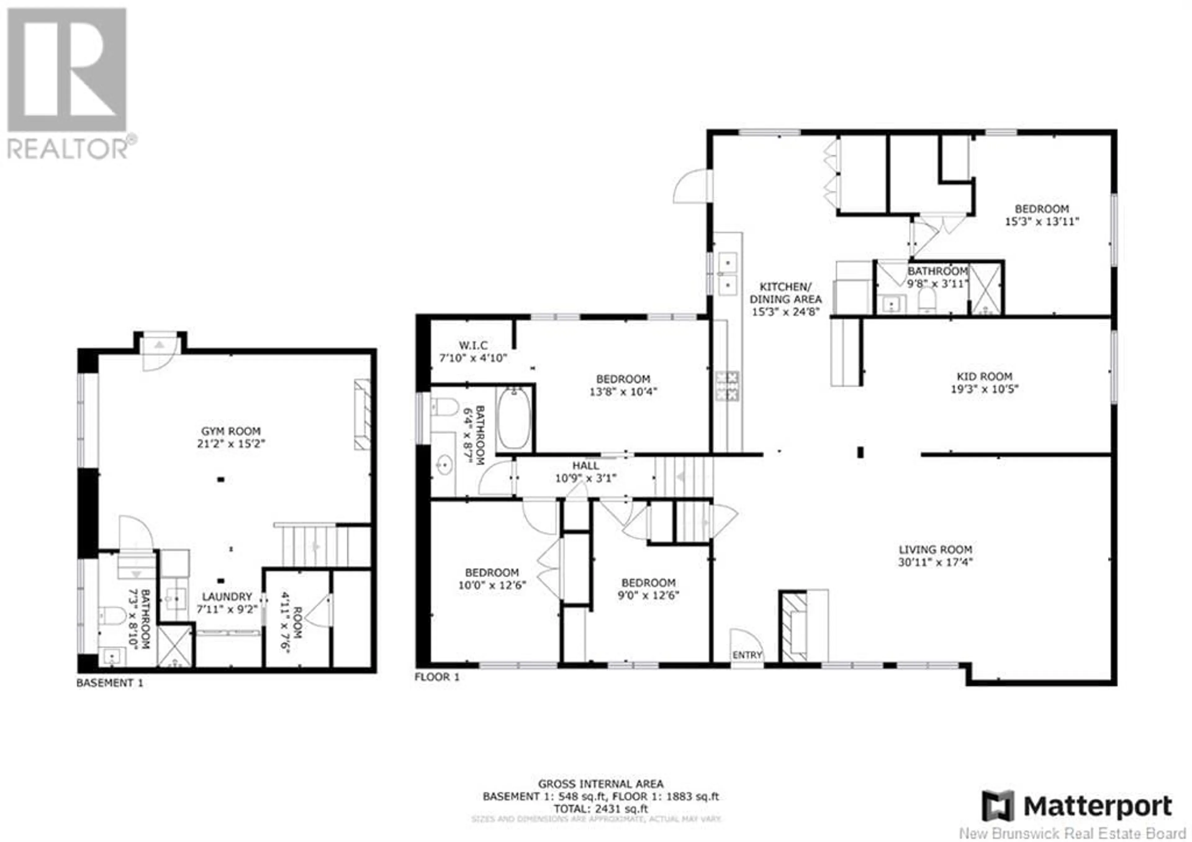 Floor plan for 675 Smythe Street, Fredericton New Brunswick E3B3G2