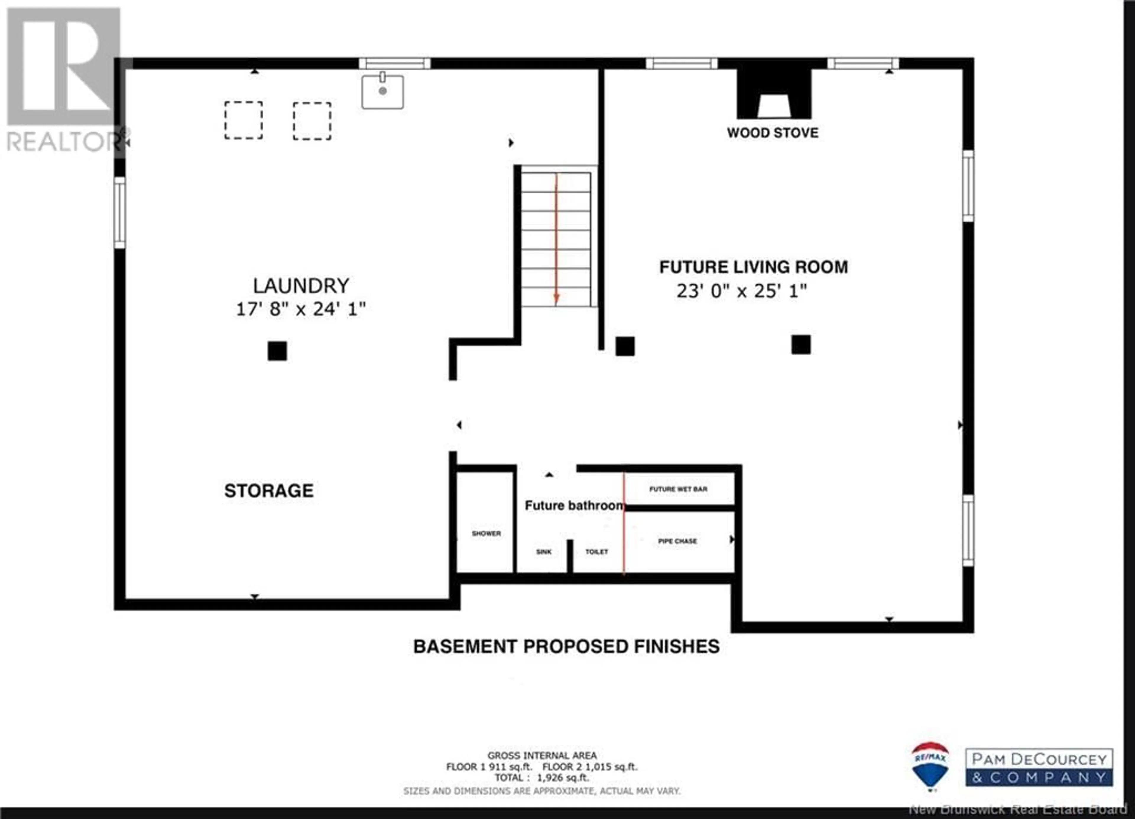 Floor plan for 45 Ray Street, Saint John New Brunswick E2K2K3